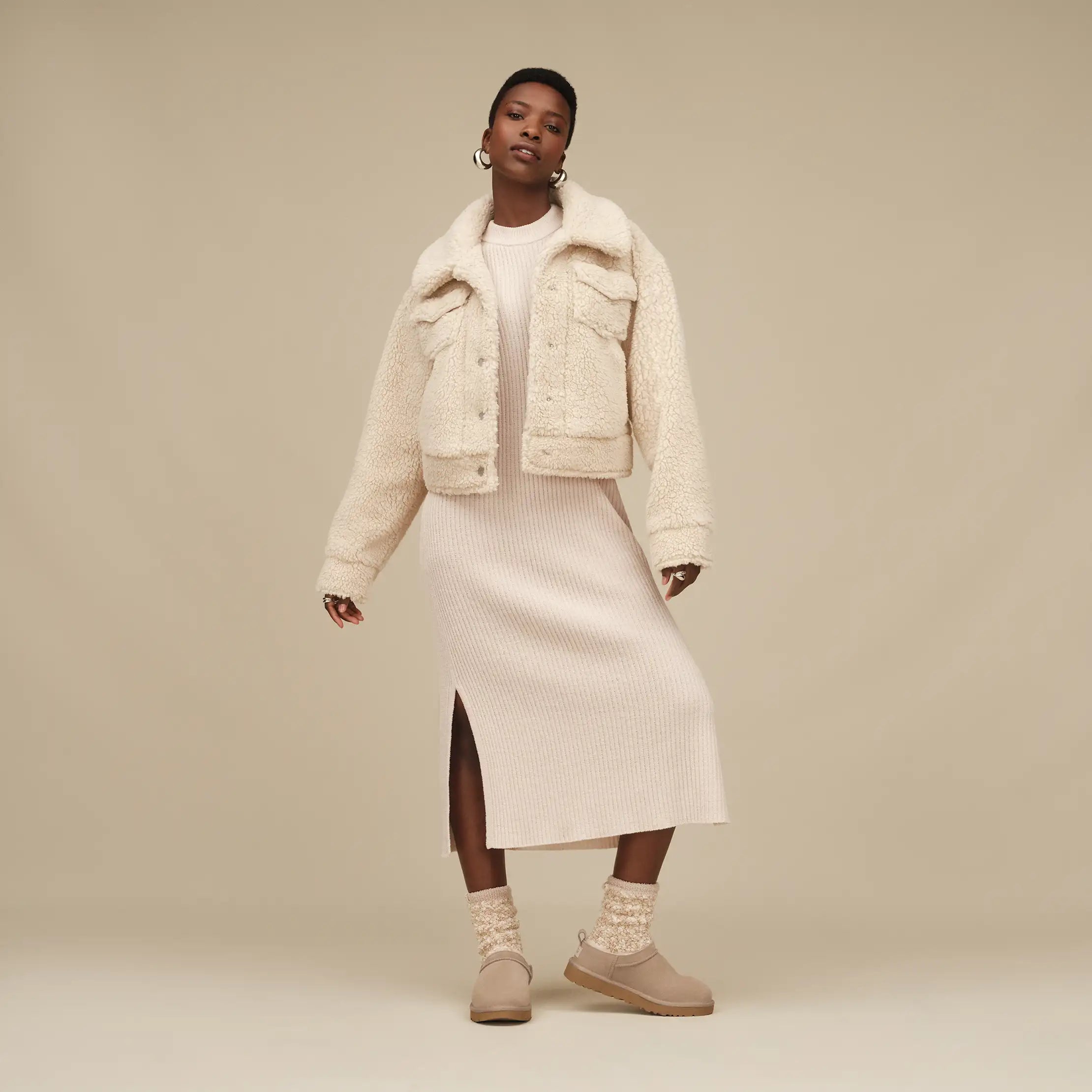 Ugg Frankie Short Trucker Jacket Natural Ii