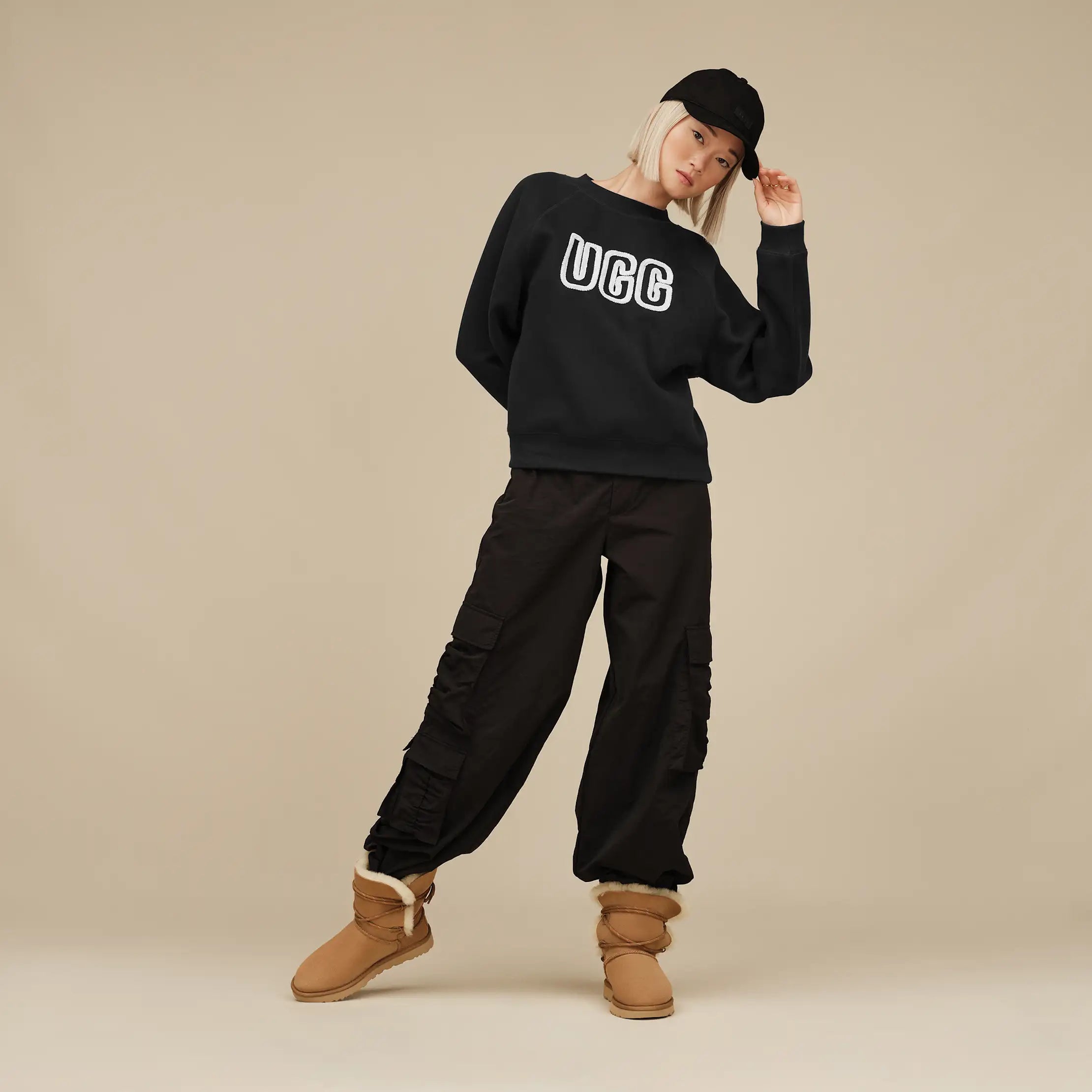 Ugg Ugg Logo Crewneck Black