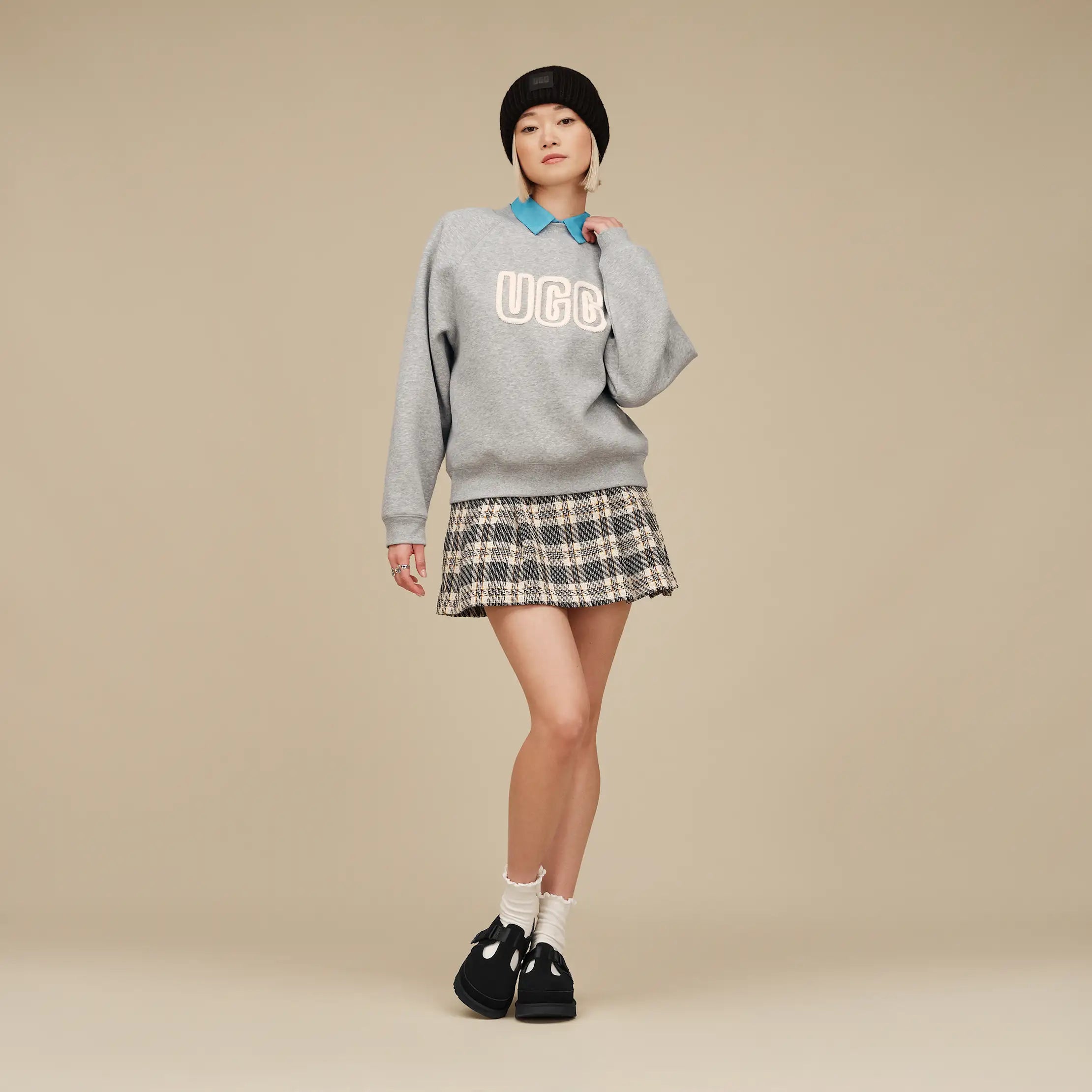 Ugg Ugg Logo Crewneck Grey Heather