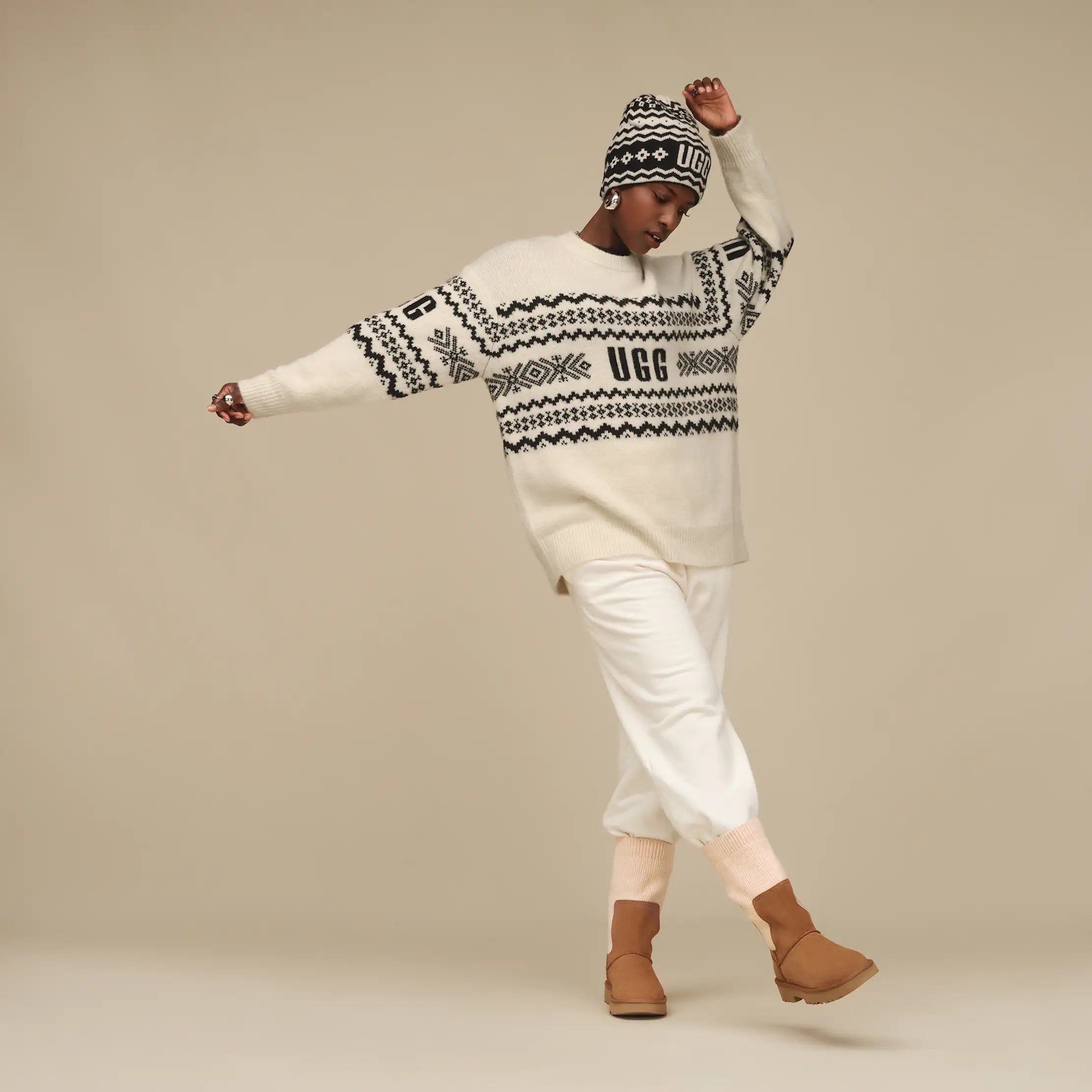Ugg Kaelan Uggisle Sweater Cream Multi