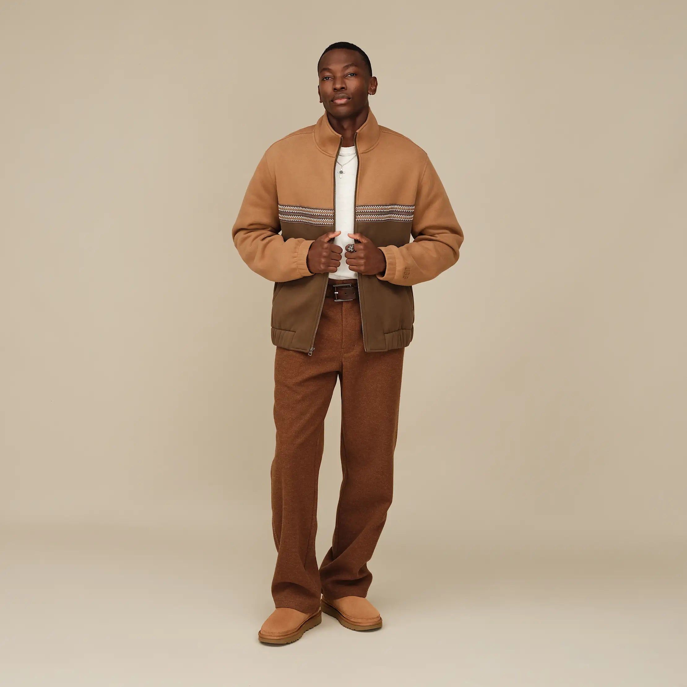 Ugg Tasman Track Jacket Chestnut
