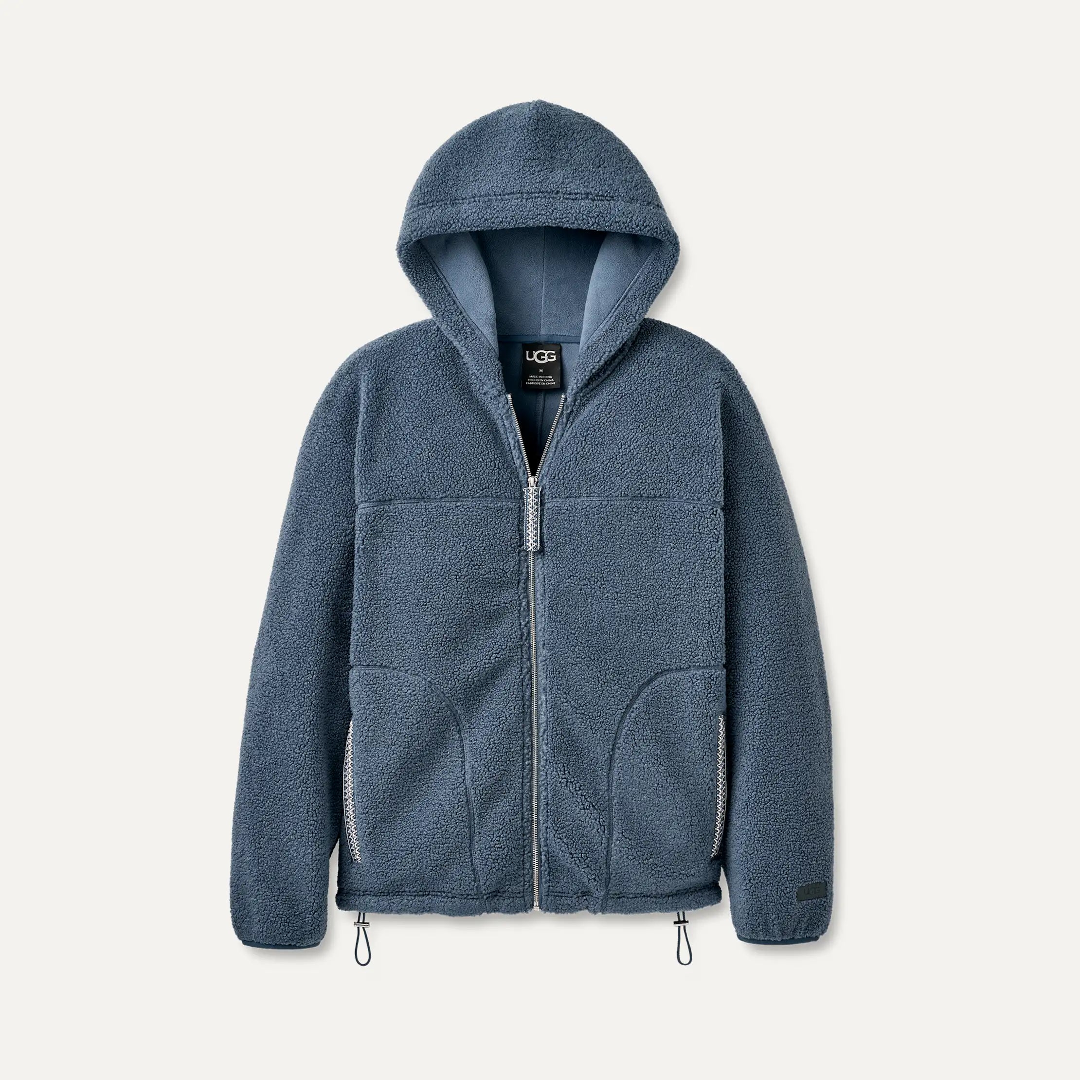 Ugg Uggbraid Full Zip Hoodie Dark Wave