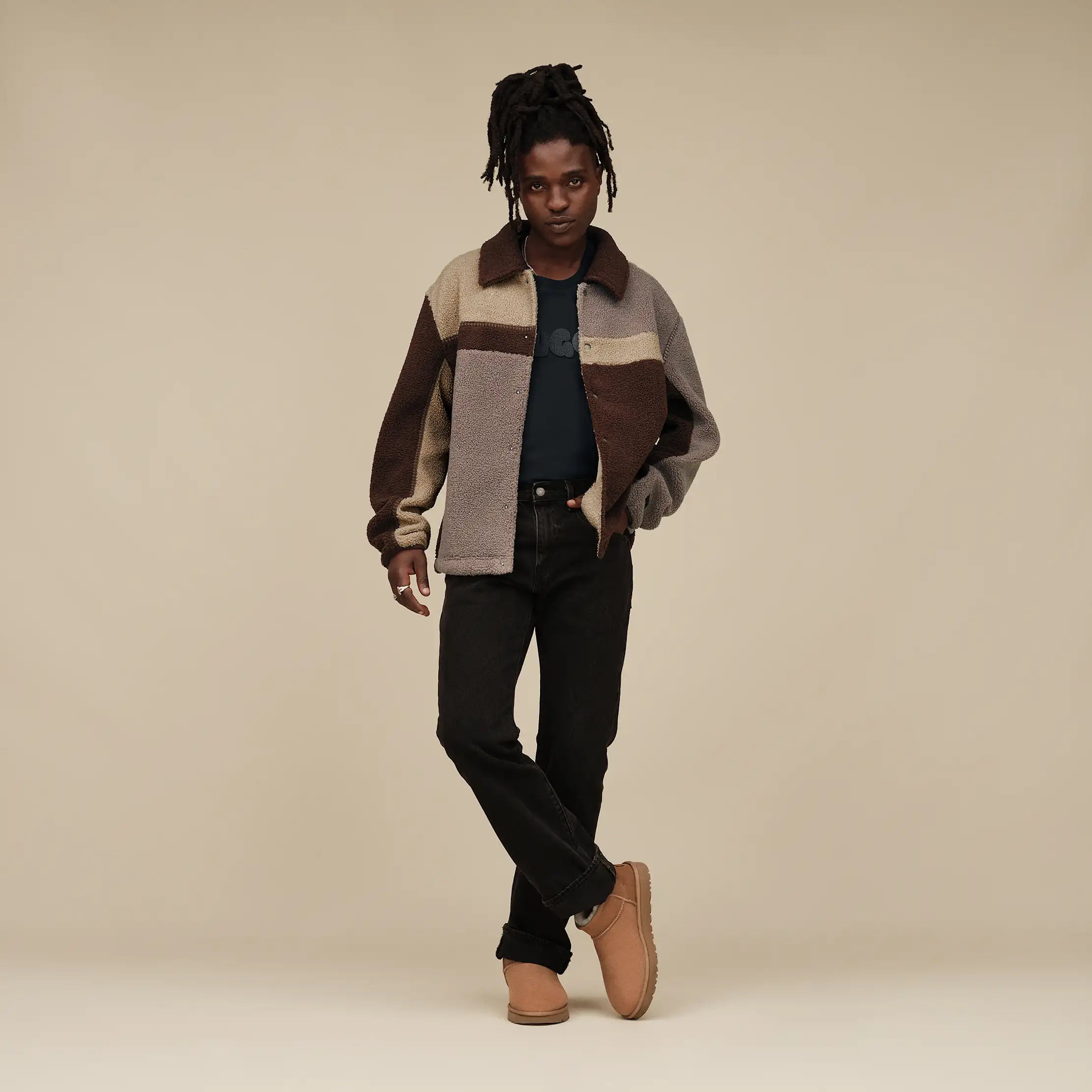 Ugg Lachlan Uggfluff Jacket Cola Multi