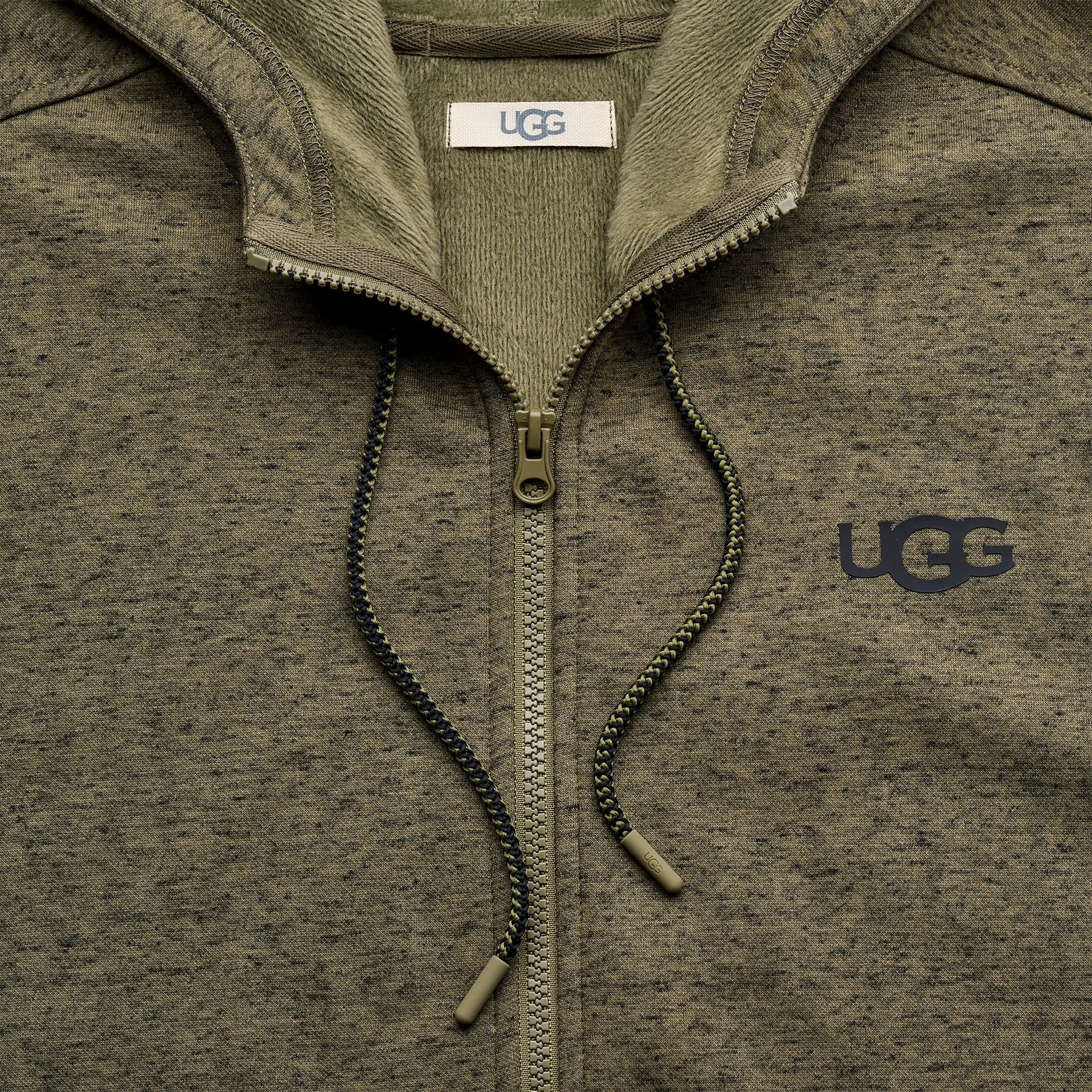 Ugg Shiloh Full Zip Hoodie Burnt Olive Heather