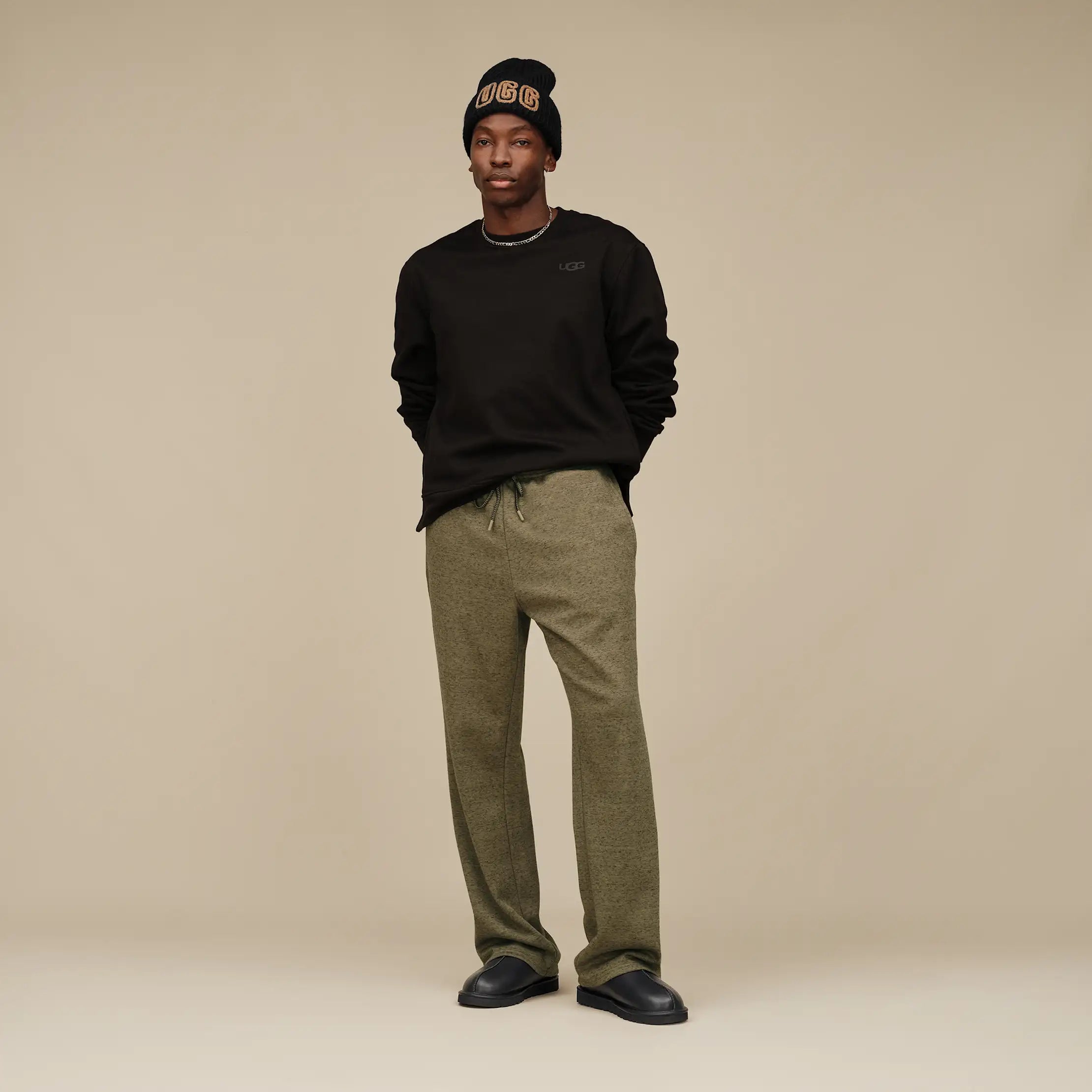 Ugg Sylvan Straight Leg Pant Burnt Olive Heather