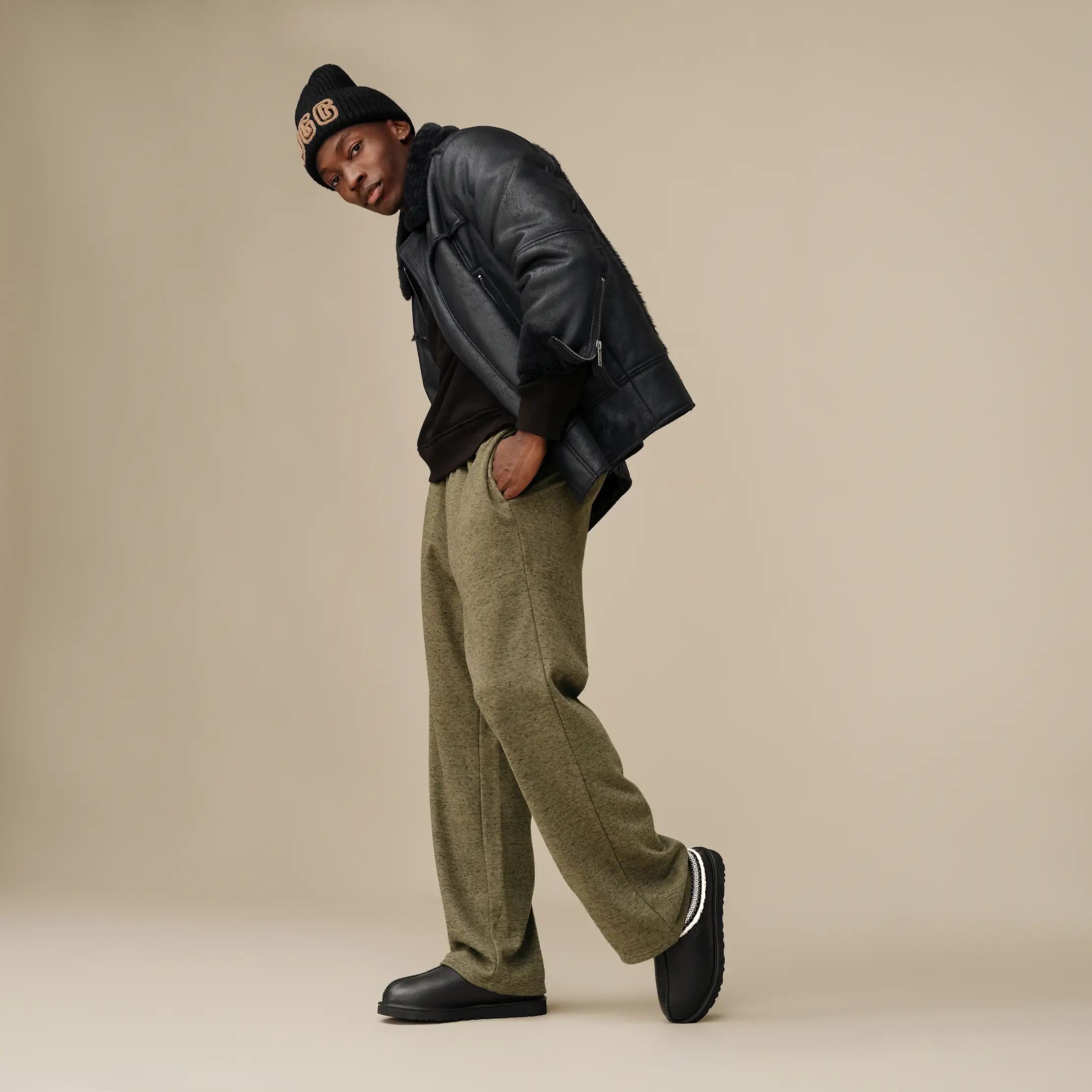 Ugg Sylvan Straight Leg Pant Burnt Olive Heather