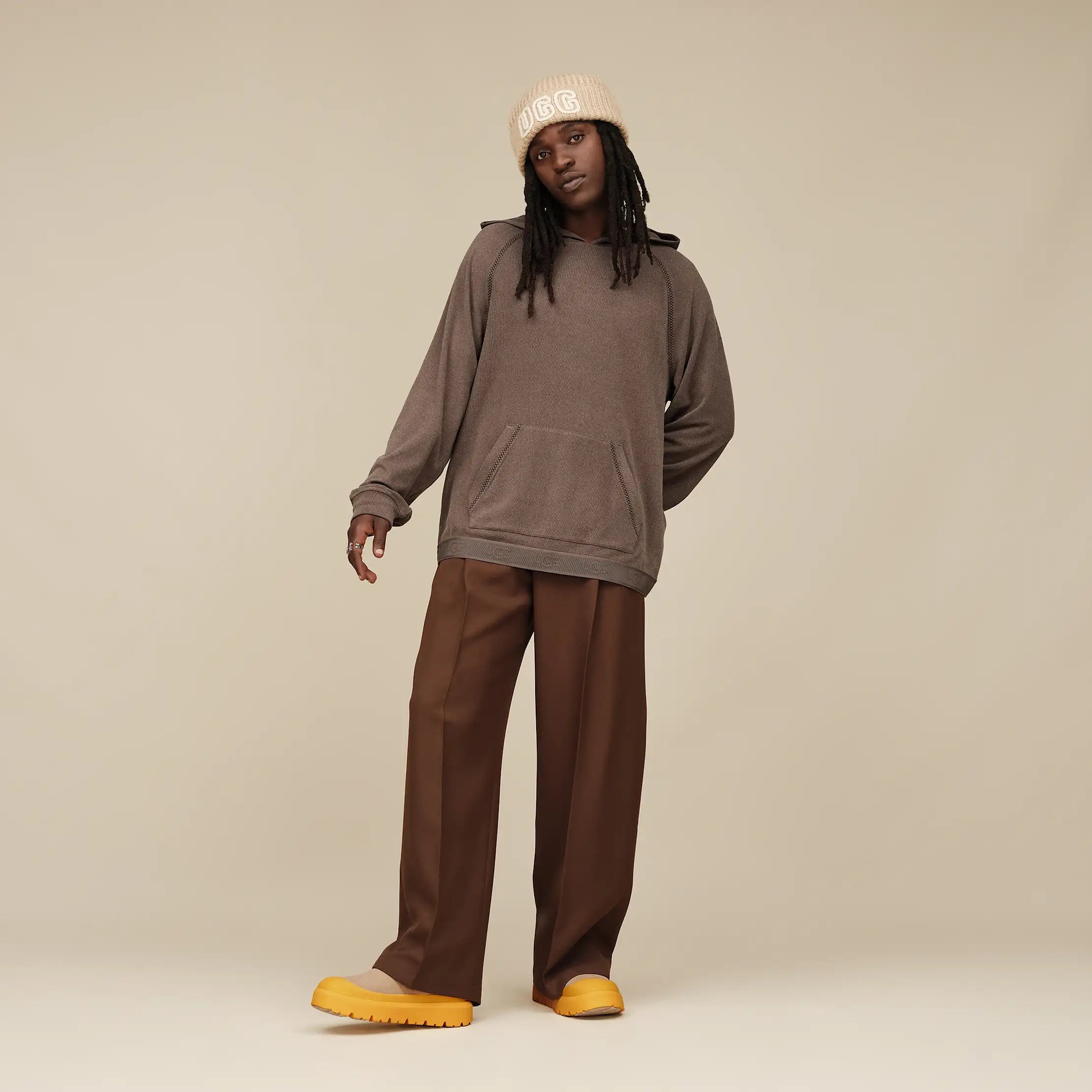 Ugg Marcellus Hoodie Oyster Brown