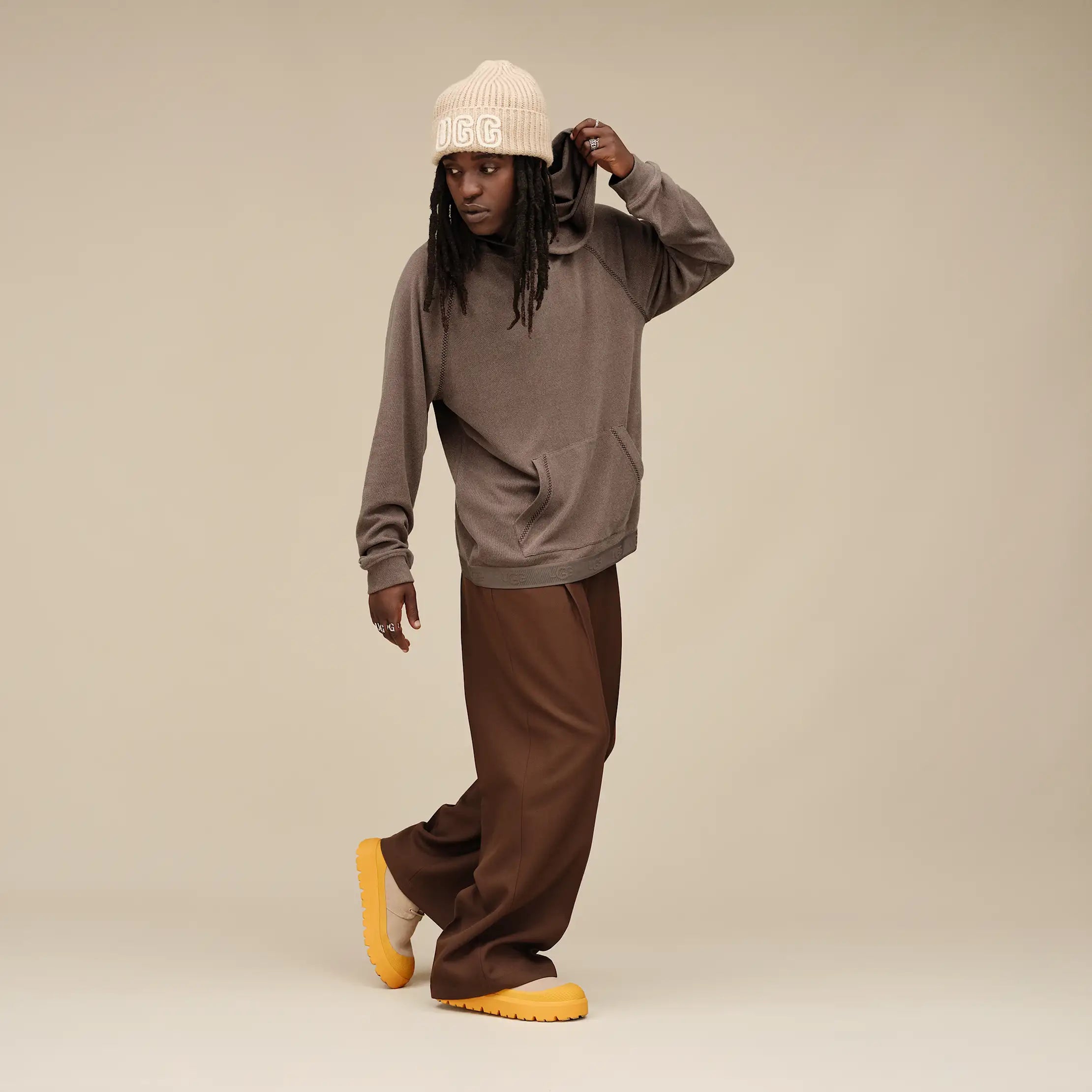 Ugg Marcellus Hoodie Oyster Brown
