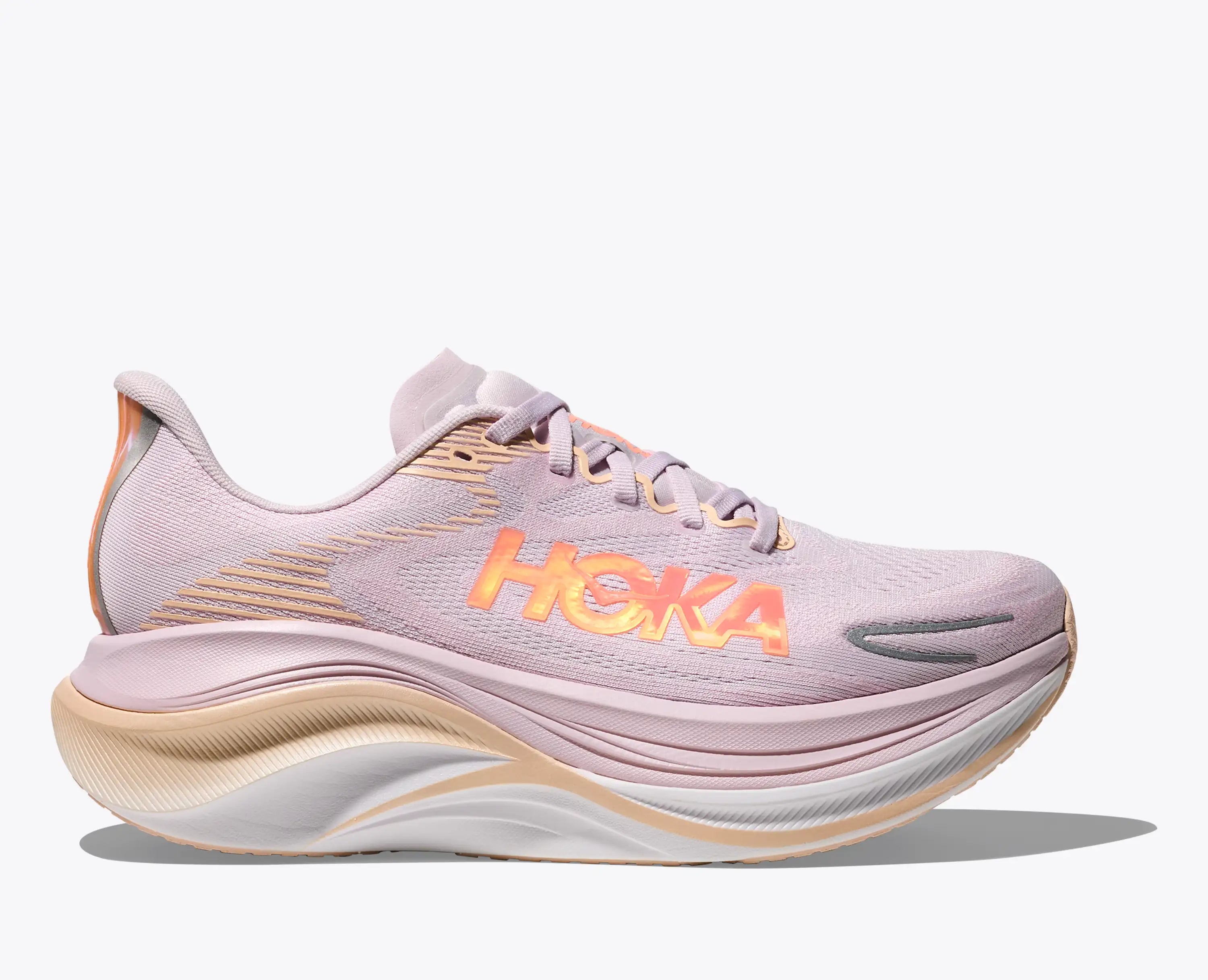 Hoka Women'S Skyward X 2 Lilac Cream Tangerine Glow