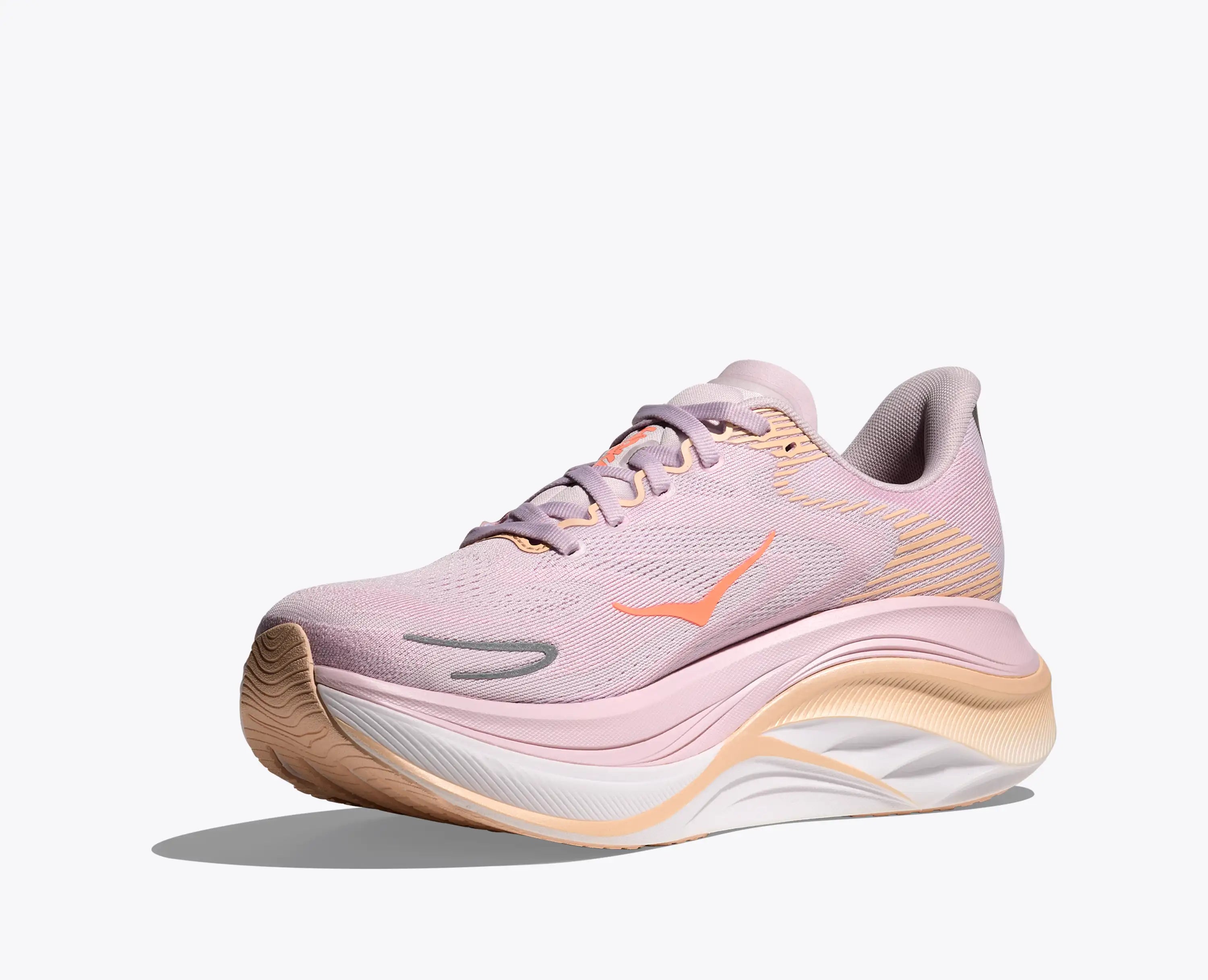 Hoka Women'S Skyward X 2 Lilac Cream Tangerine Glow