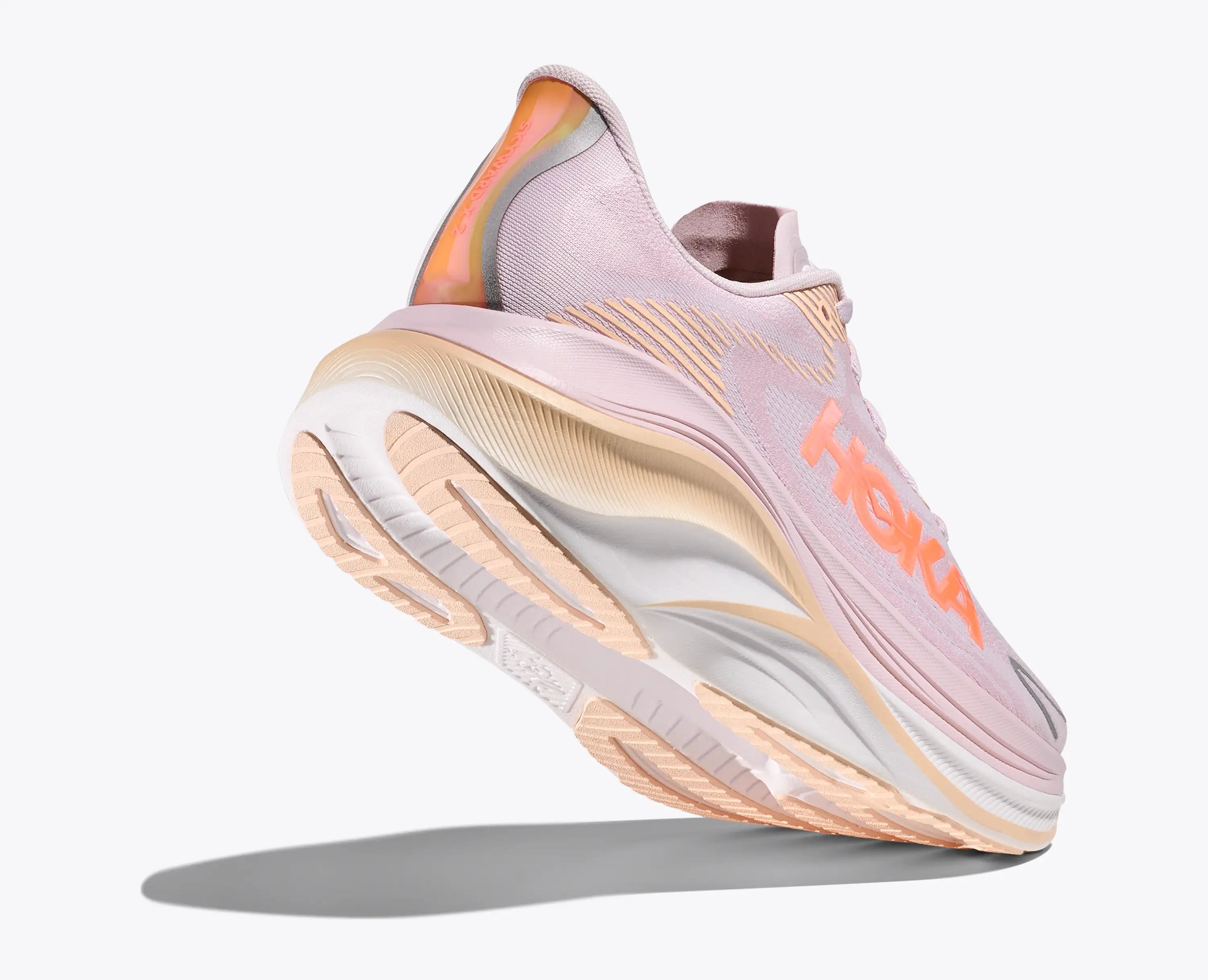 Hoka Women'S Skyward X 2 Lilac Cream Tangerine Glow