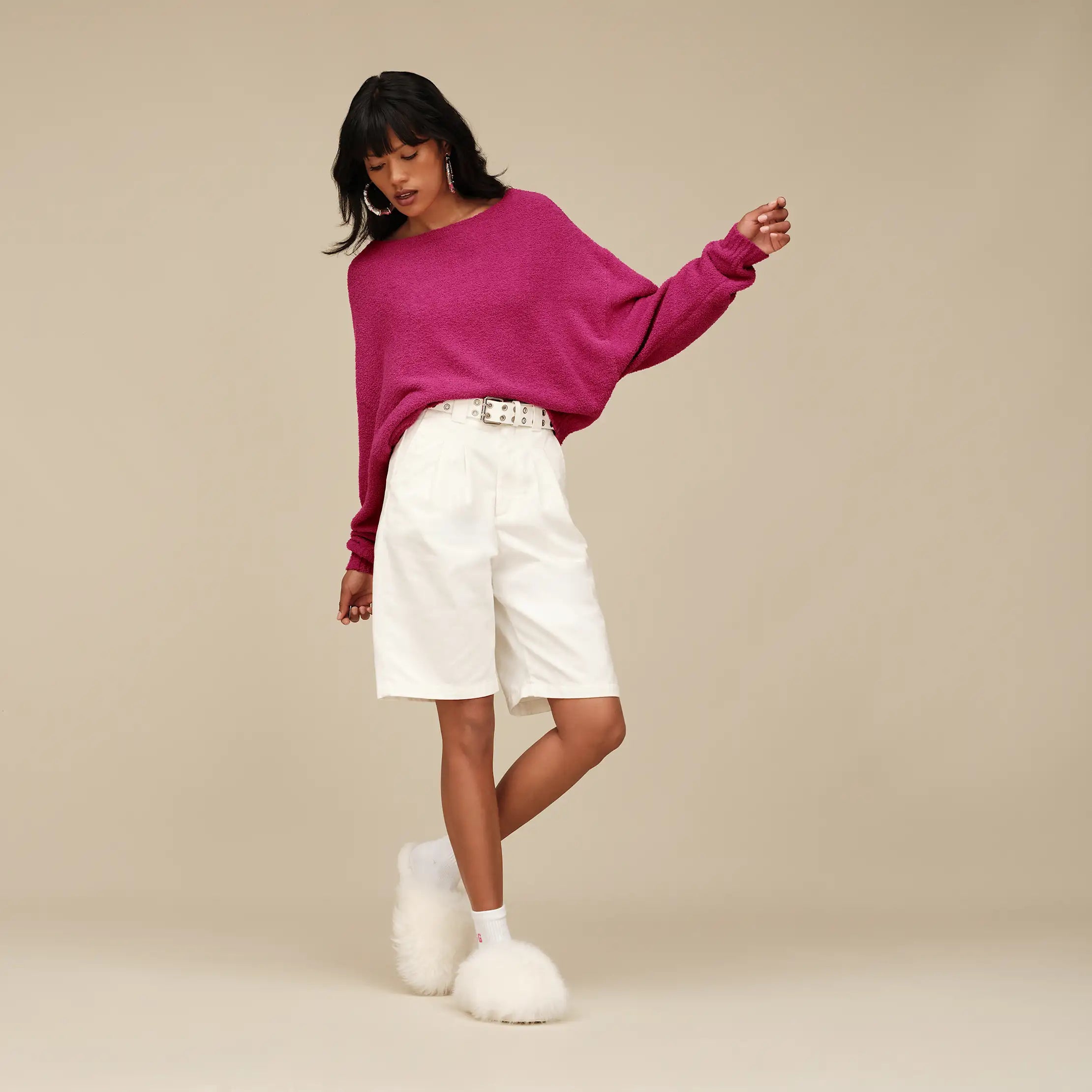 Ugg Novalie Slouchy Pullover Chroma Pink