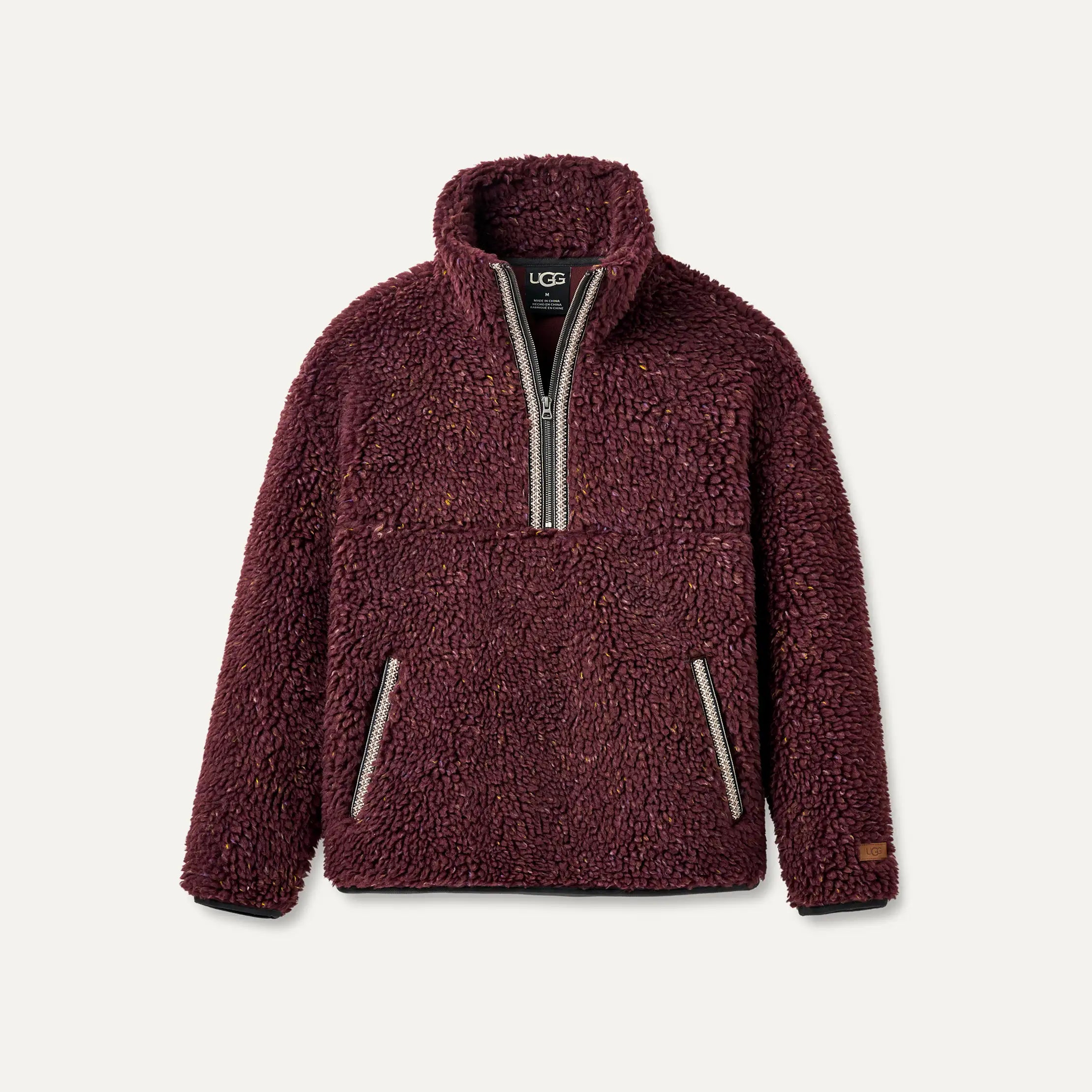 Ugg Uggbraid Confetti Half Zip Wild Grape