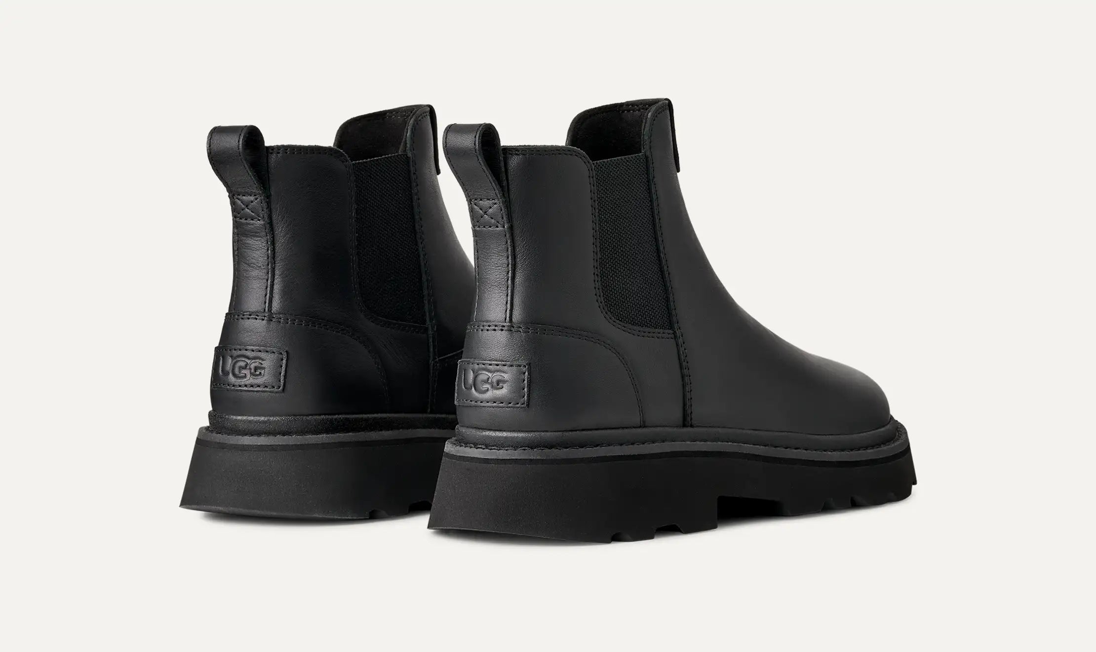 Ugg Chelsea Lug Leather Black