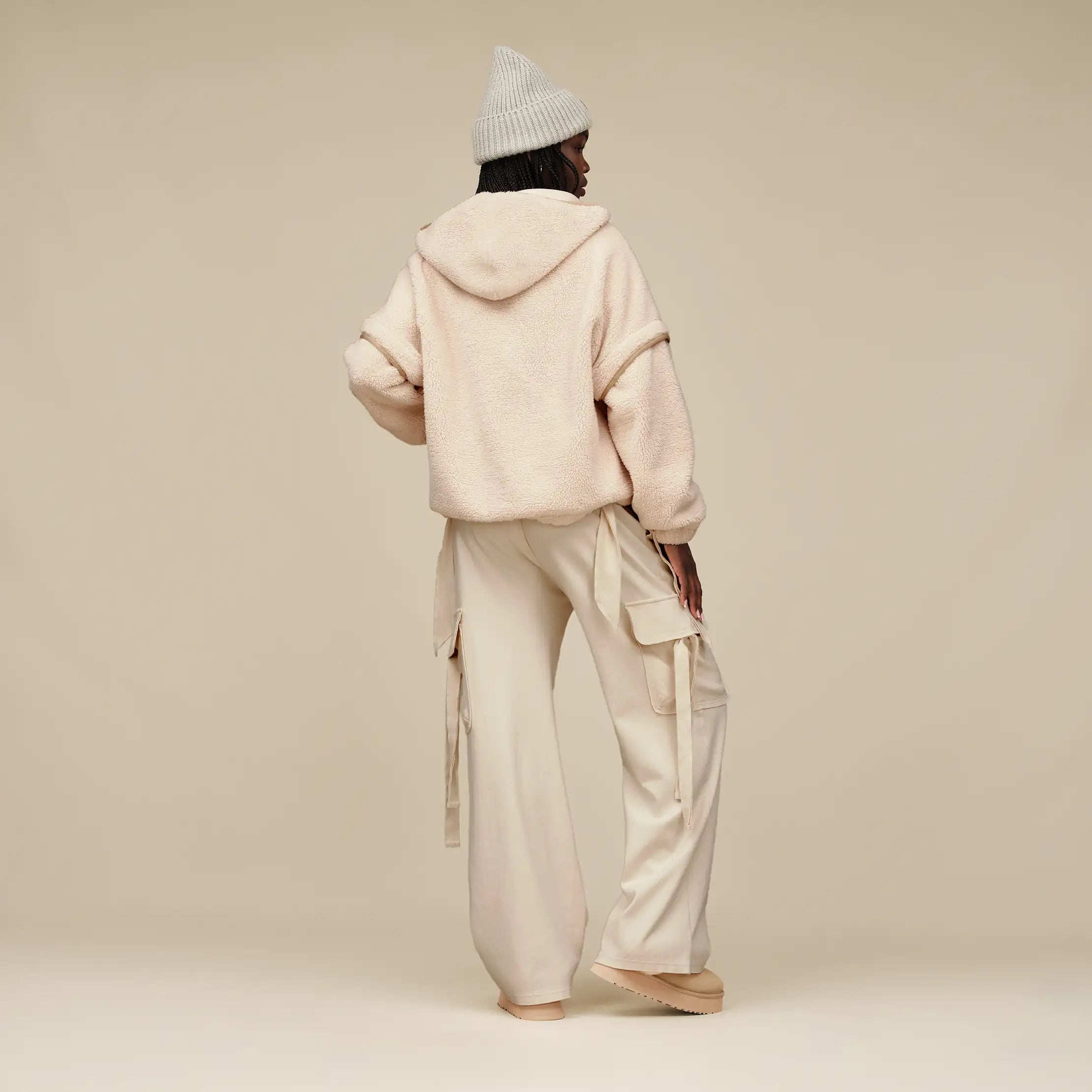 Ugg Mariella Uggfluff Zip Hoodie Cream