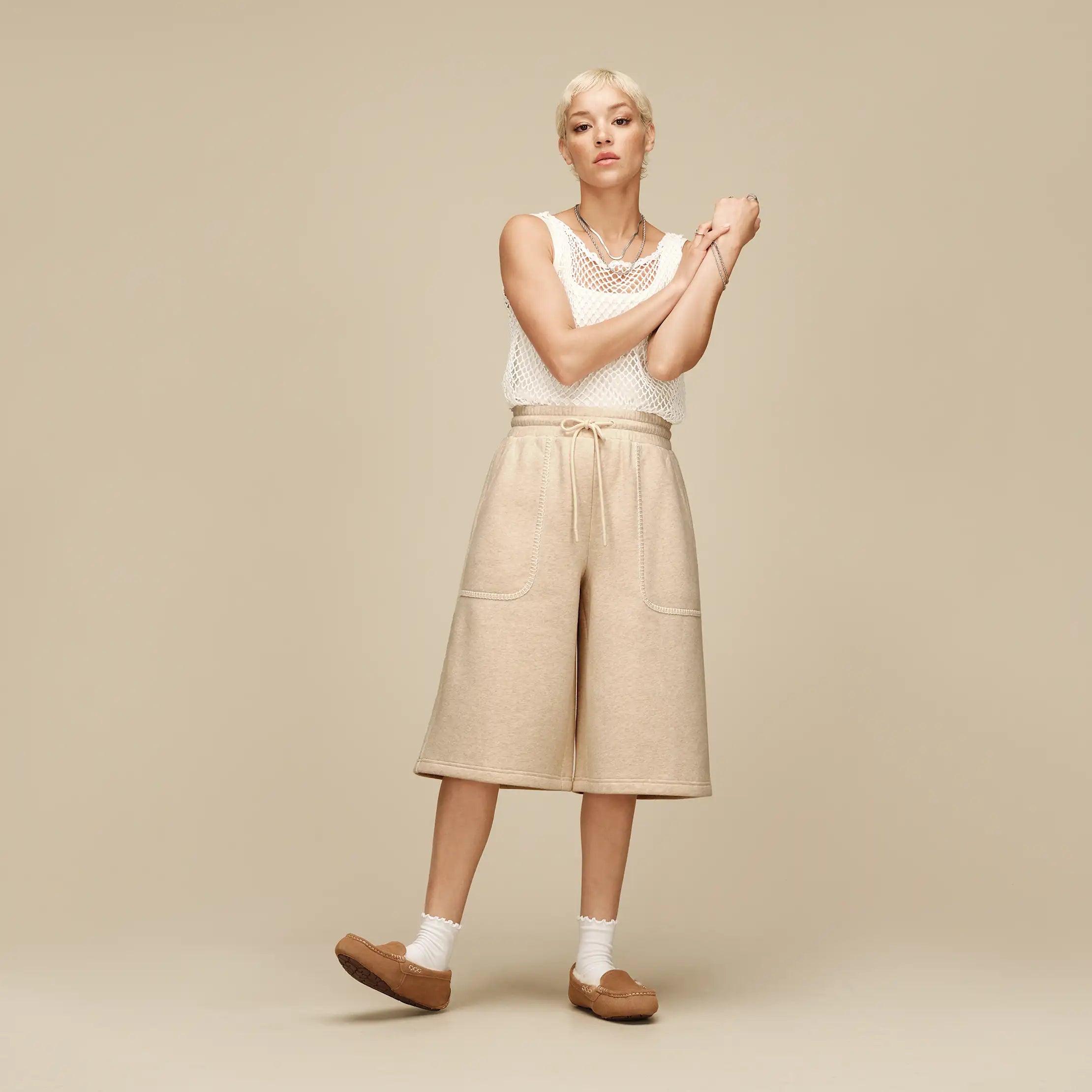 Ugg Classic Bermuda Short Sand Heather