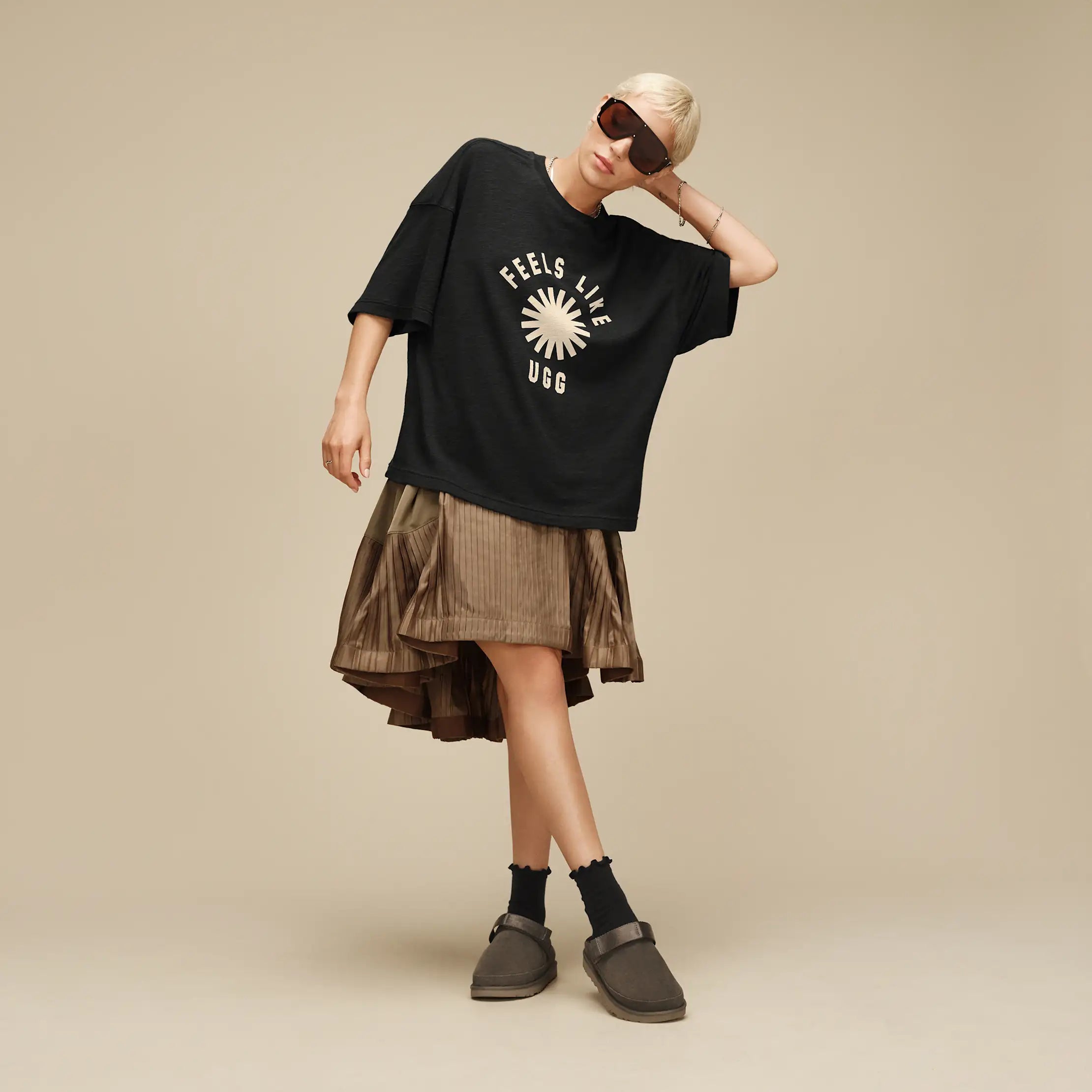 Ugg Feels Like Ugg Tee Ink / Cream