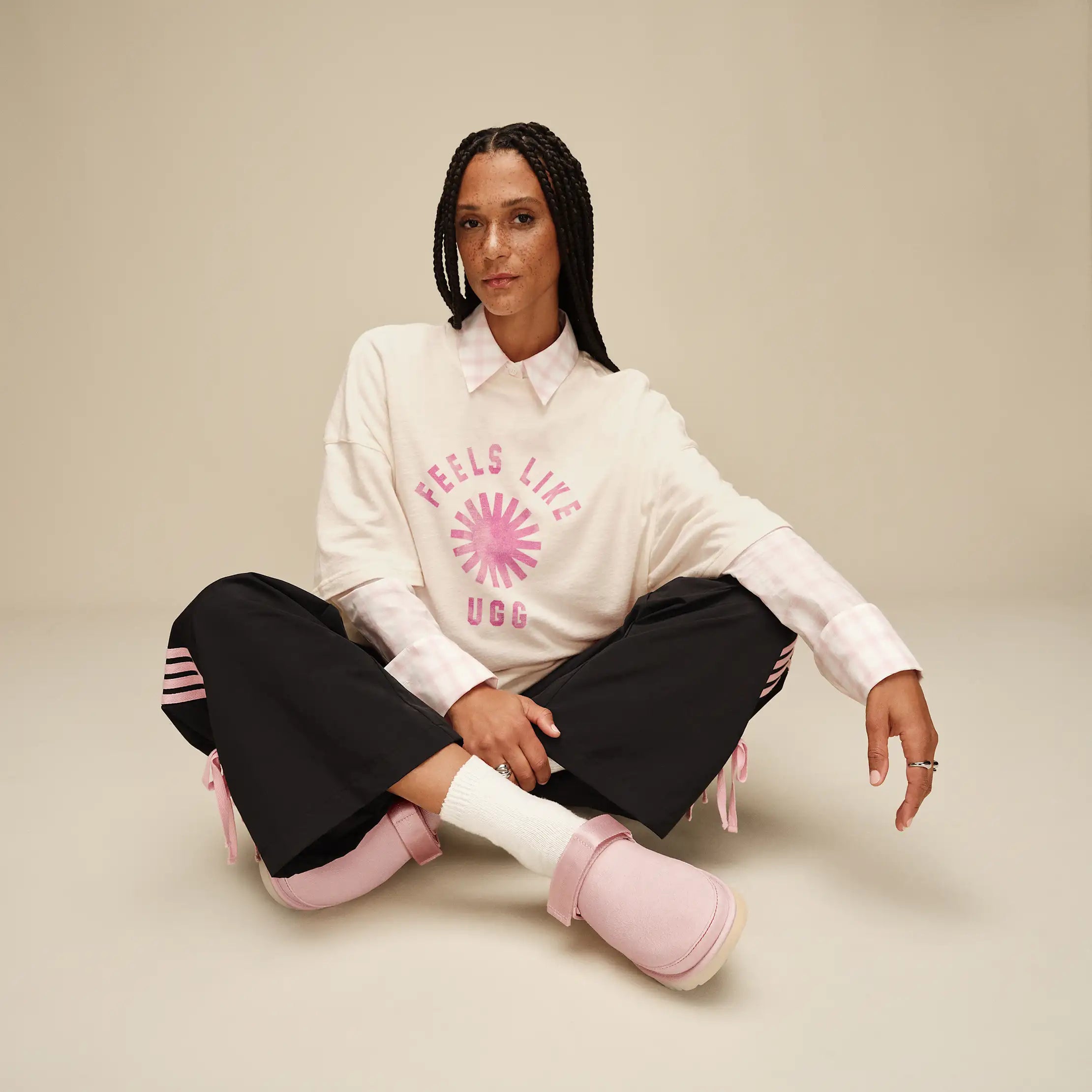 Ugg Feels Like Ugg Tee Leche / Woodviolet