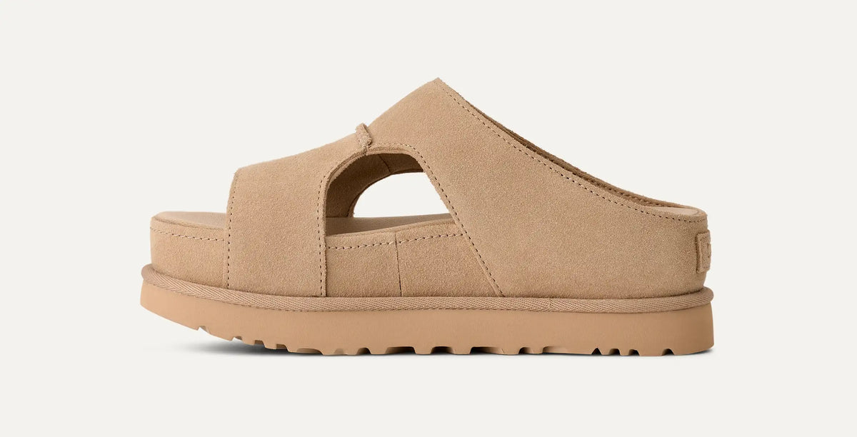 Ugg Goldenstar Hi Cutout Slide Sand
