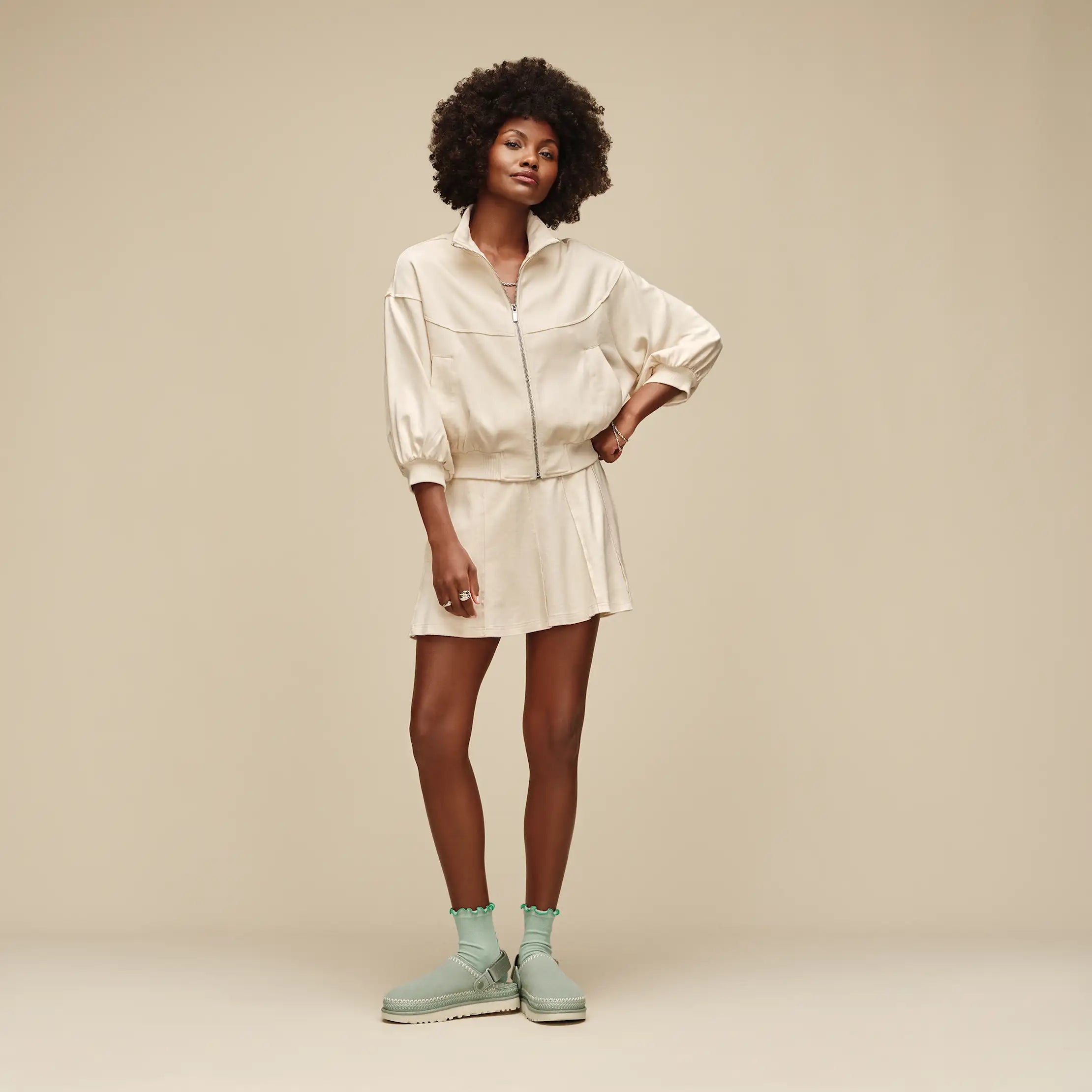 Ugg Kyleigh Full-Zip Jacket Cream