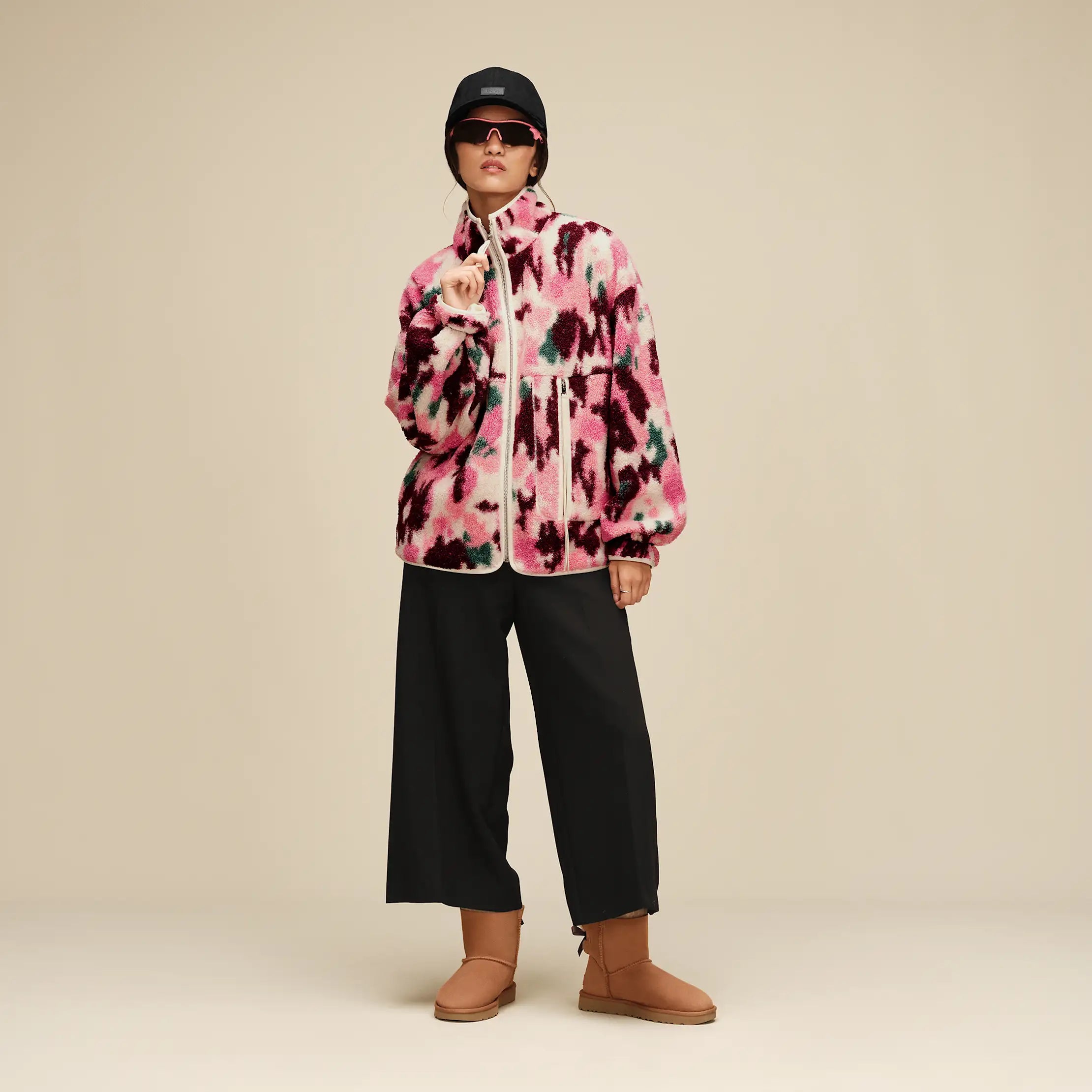 Ugg Marlene Splatter Jacket Abstract Multi