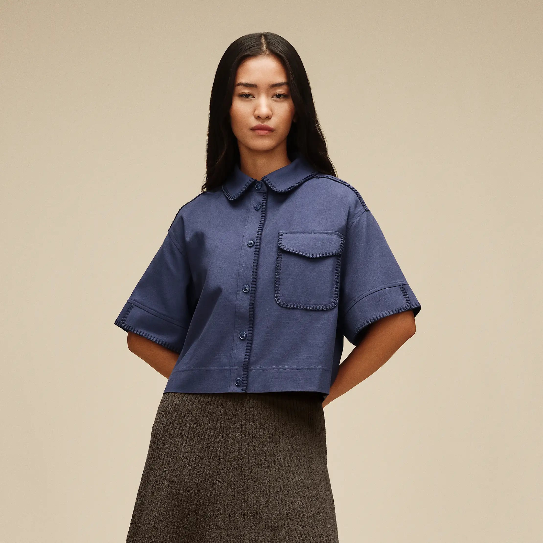 Ugg Nathalia Ss Button Up Top Amalfi