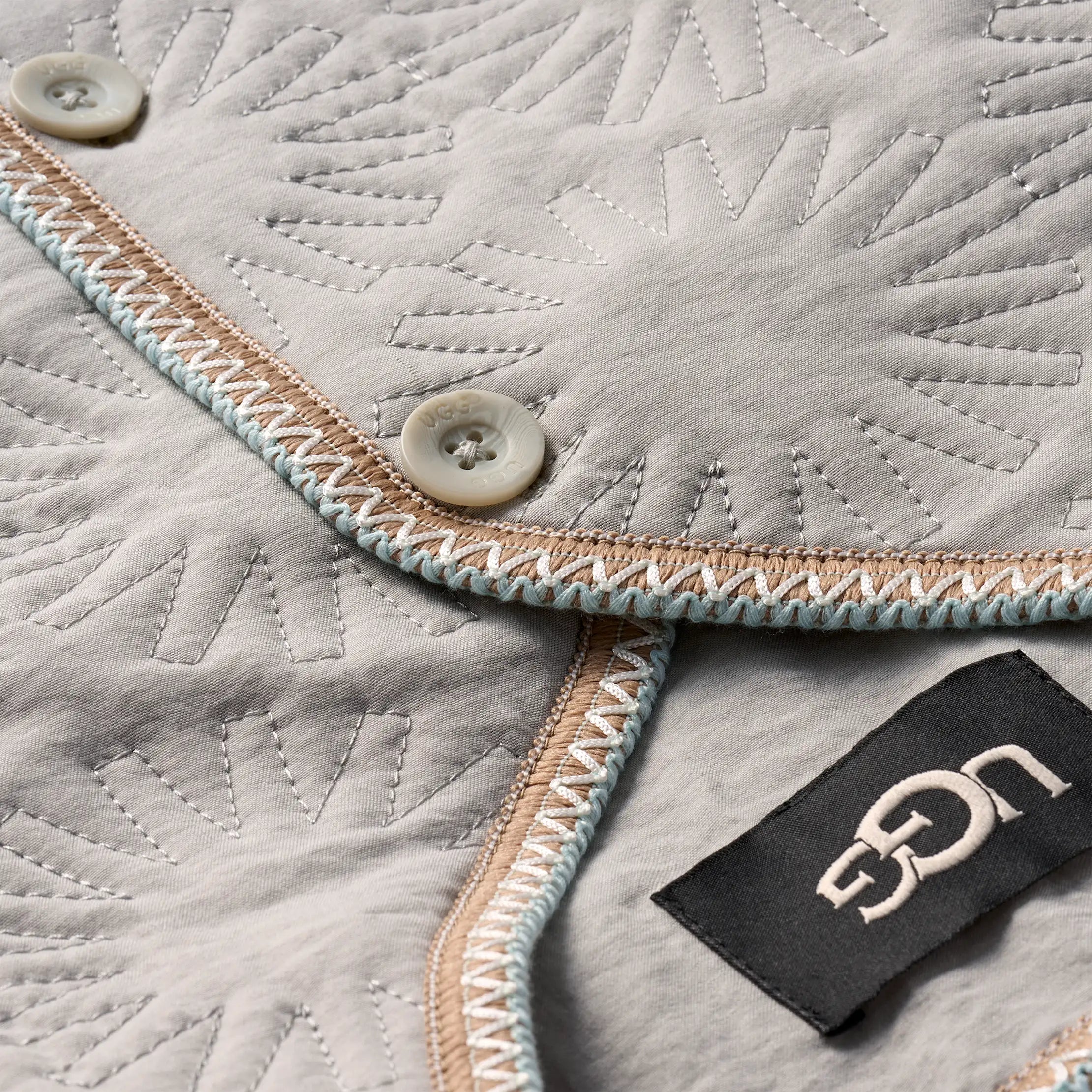 Ugg Sun Quilted Jacket Light Grey