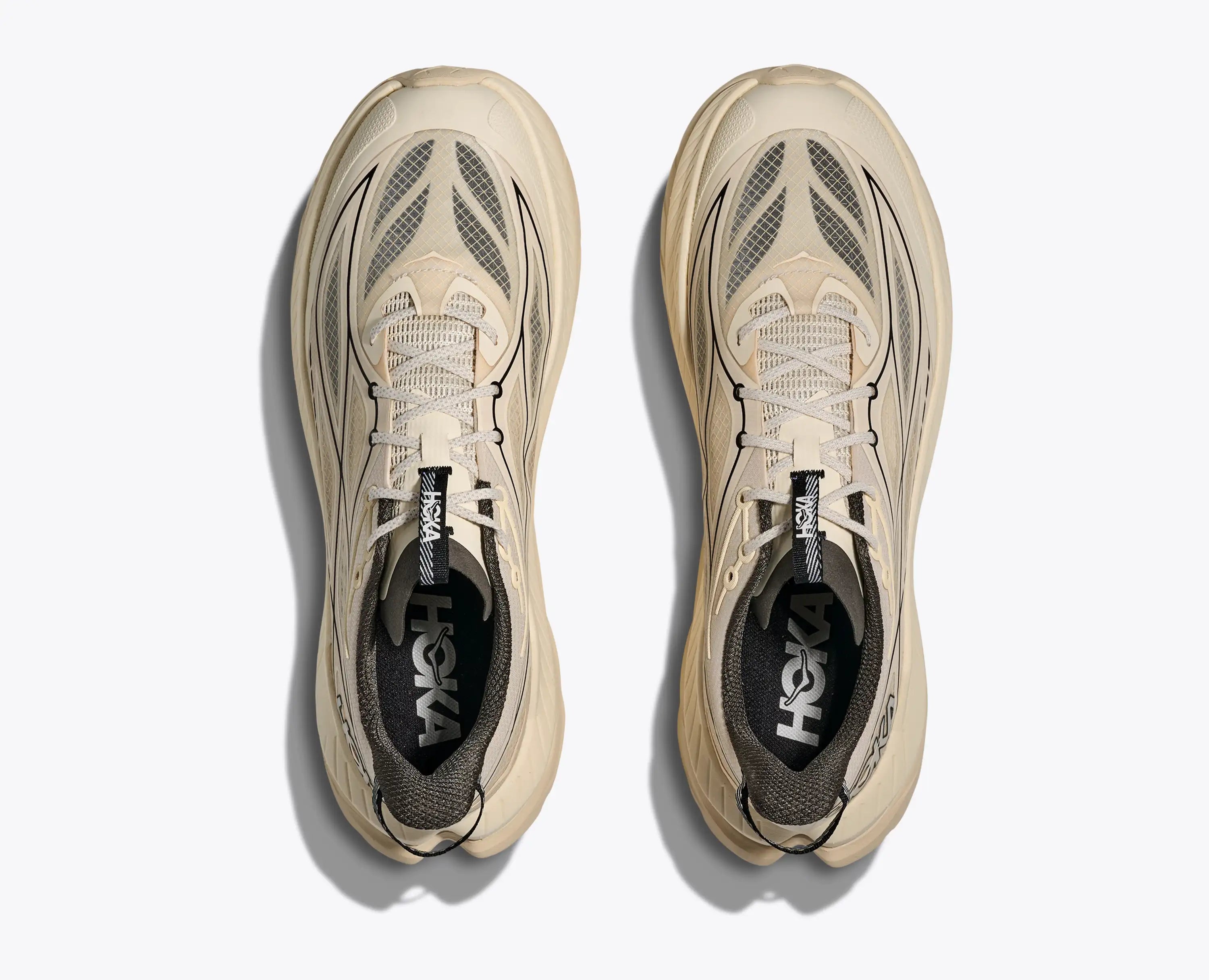 Hoka 'S Mach Remastered Eggshell Asphalt Grey