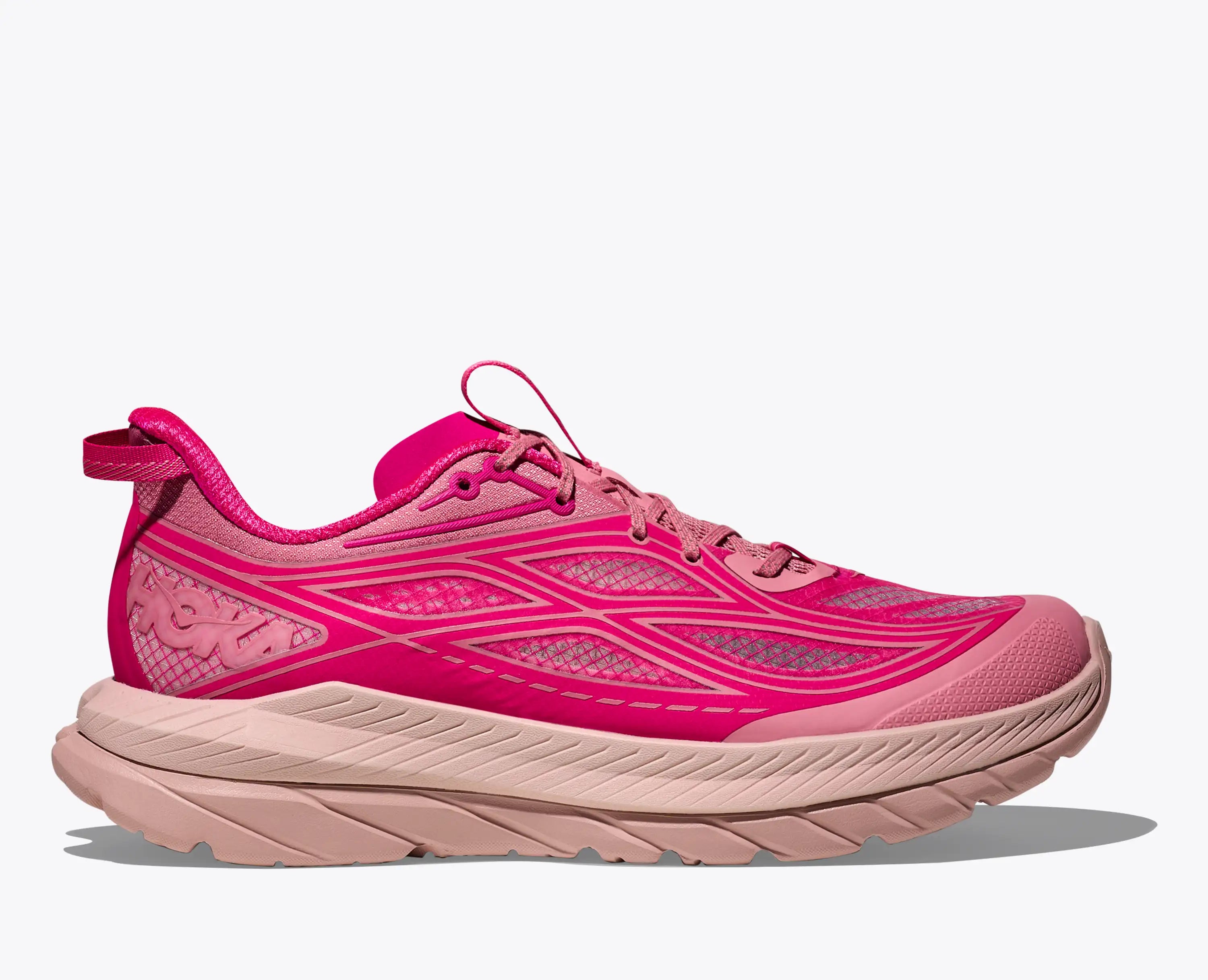 Hoka Women'S Mach Remastered Rose Garden Neon Dragonfruit