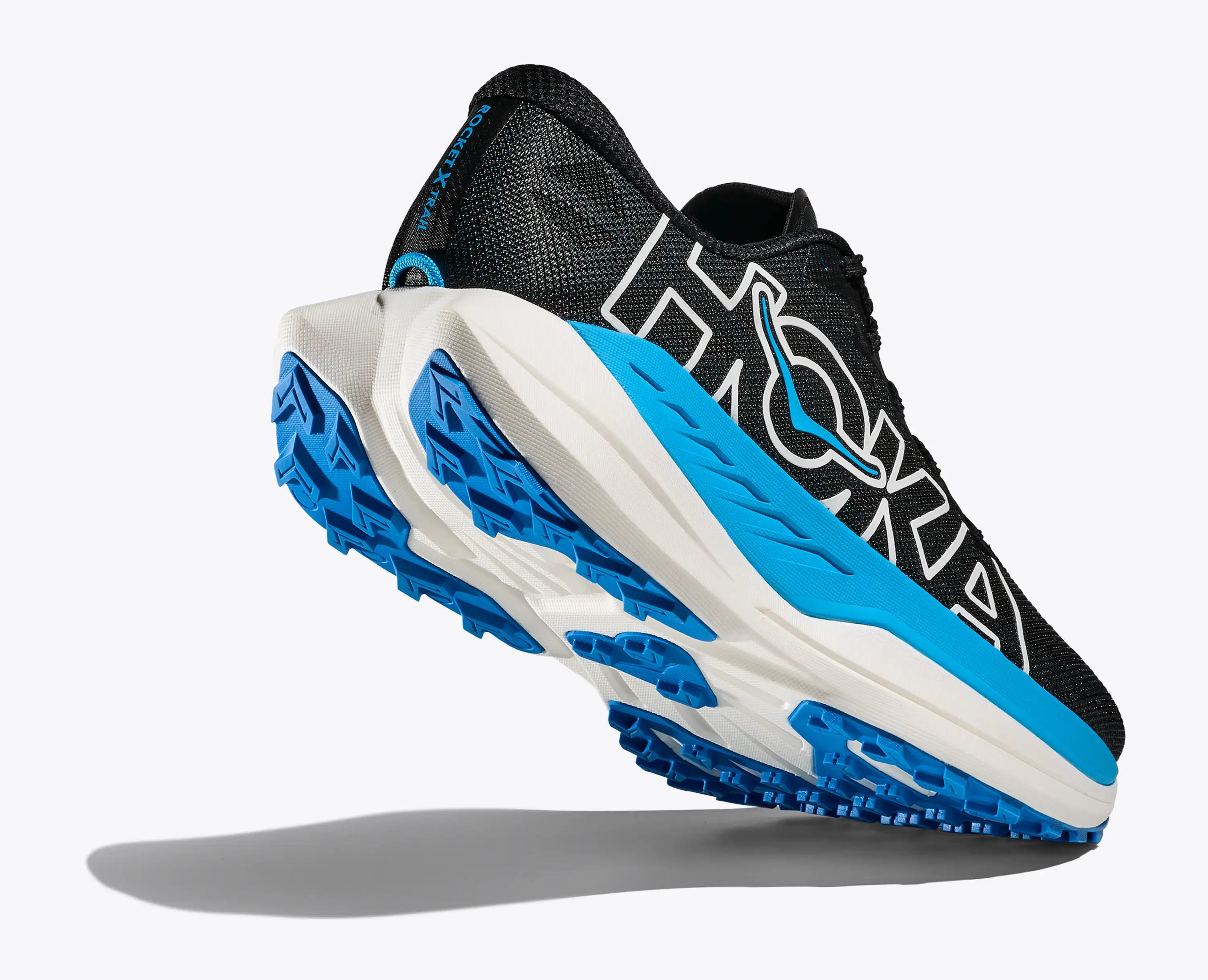 Hoka 'S Rocket X Trail Black Skyward Blue