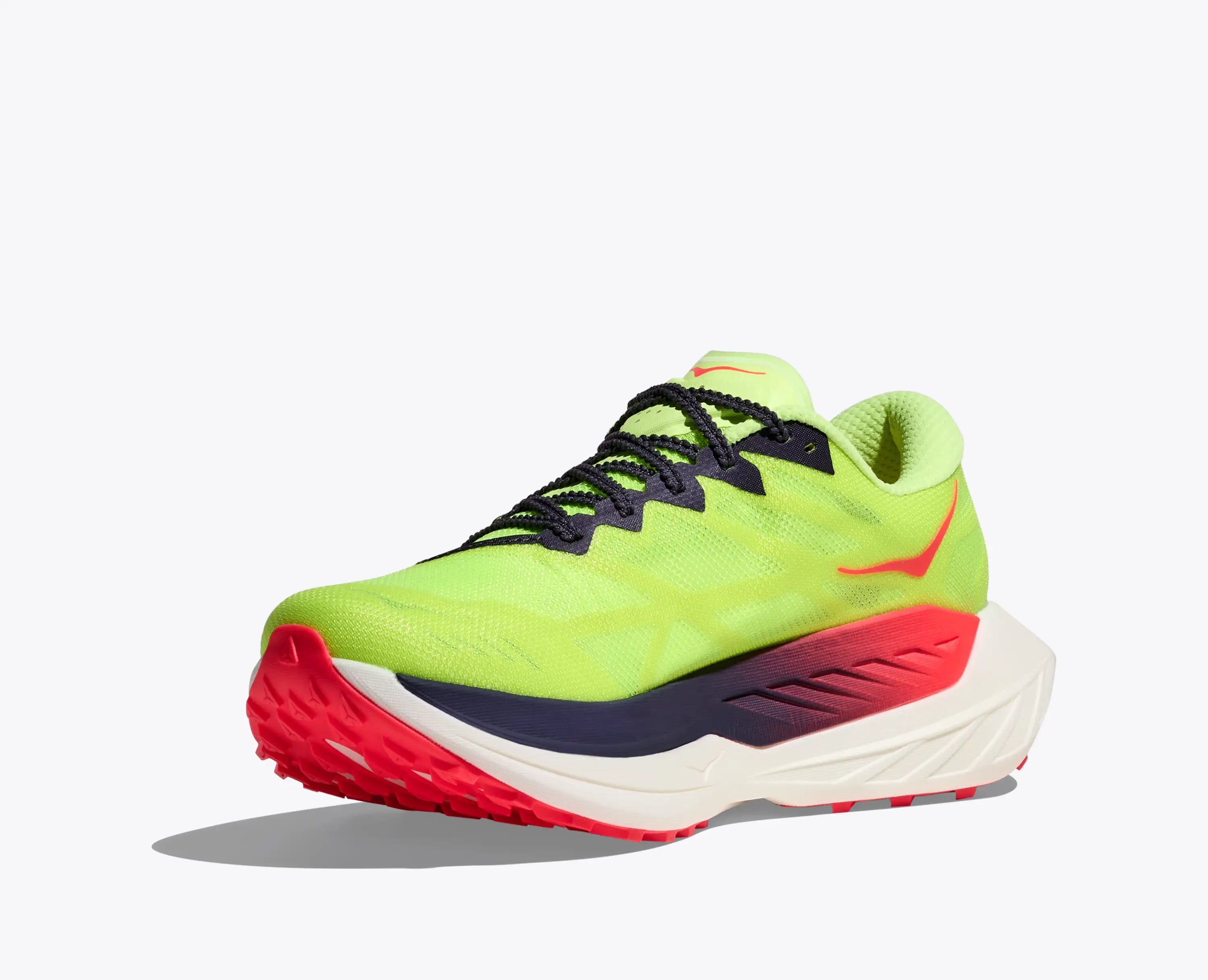 Hoka Women'S Rocket X Trail Neon Yuzu Neon Flame