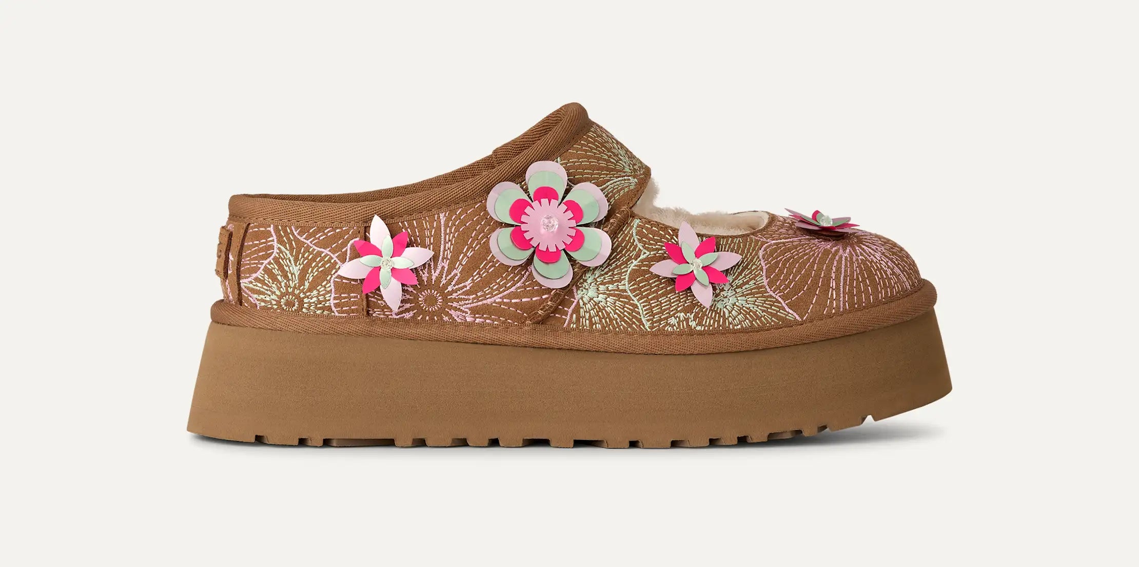 Ugg Bea Mary Jane Meadow Chestnut