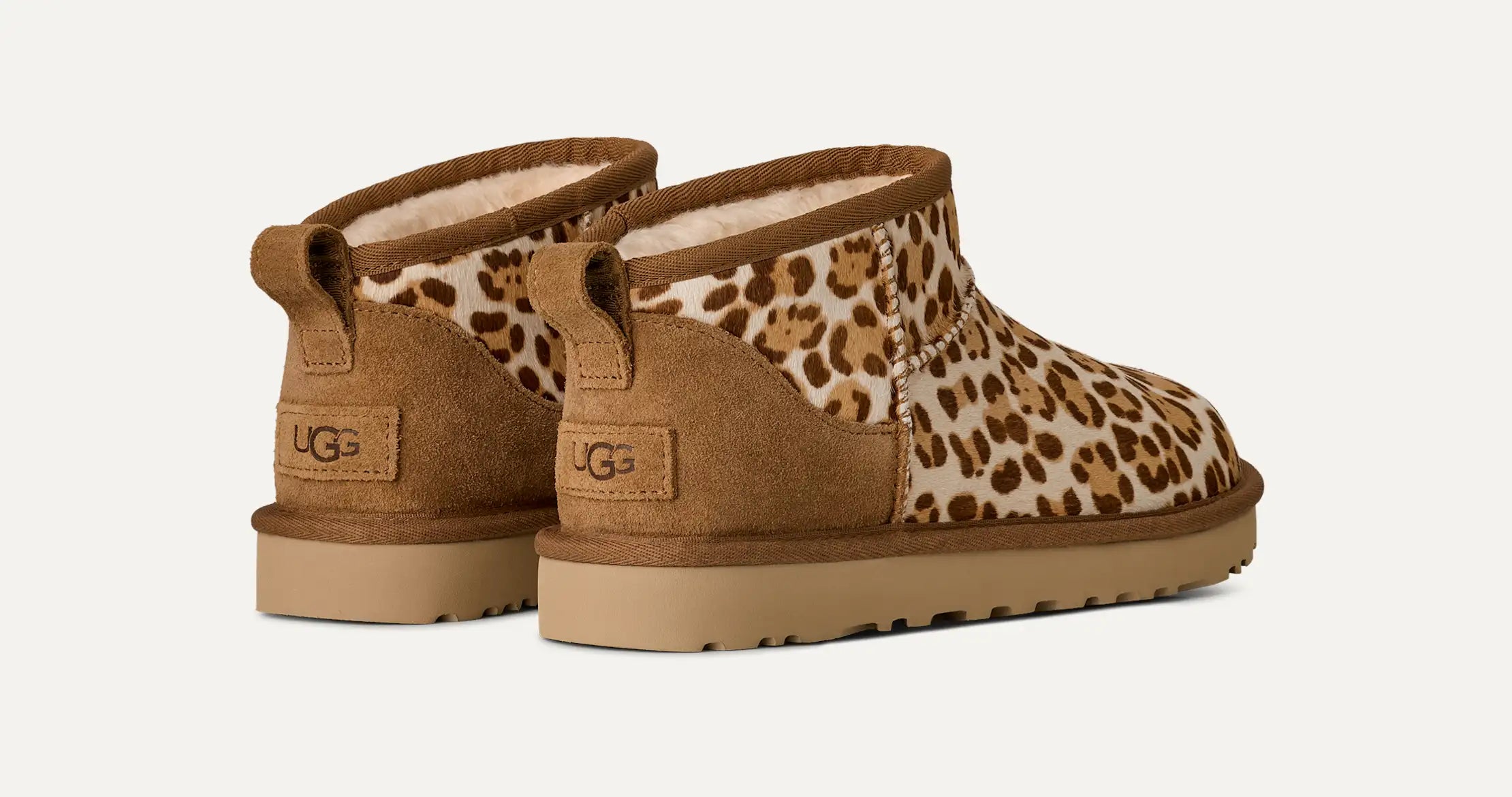 Ugg Classic Ultra Mini Plains Felicity Leopard Jasmine