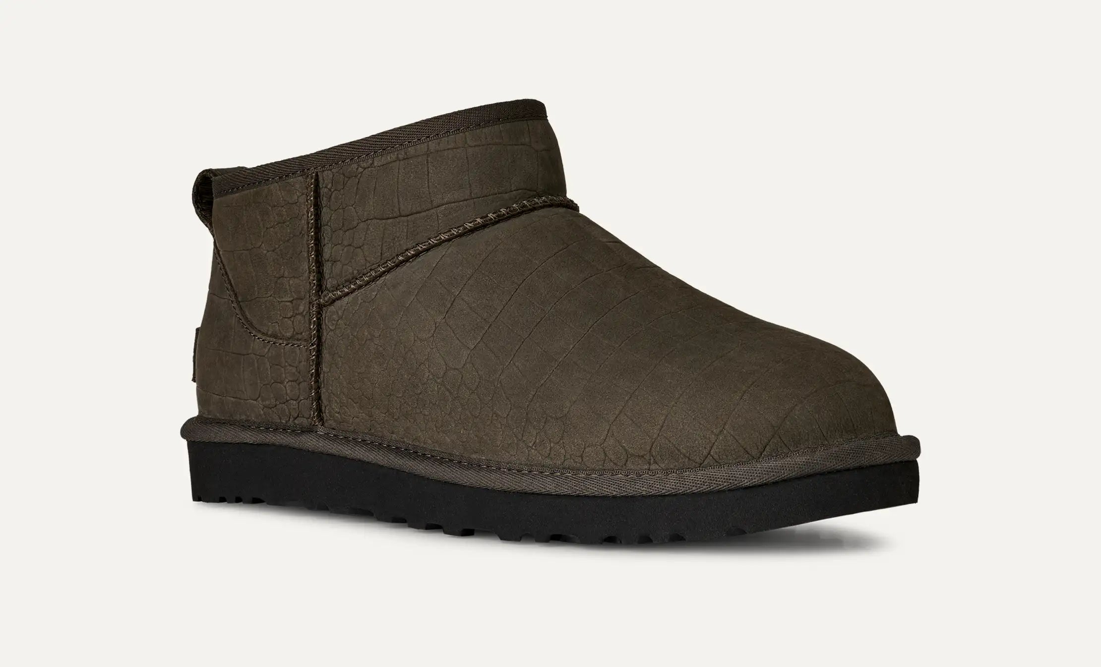 Ugg Classic Ultra Mini Embossed Dense Smoke