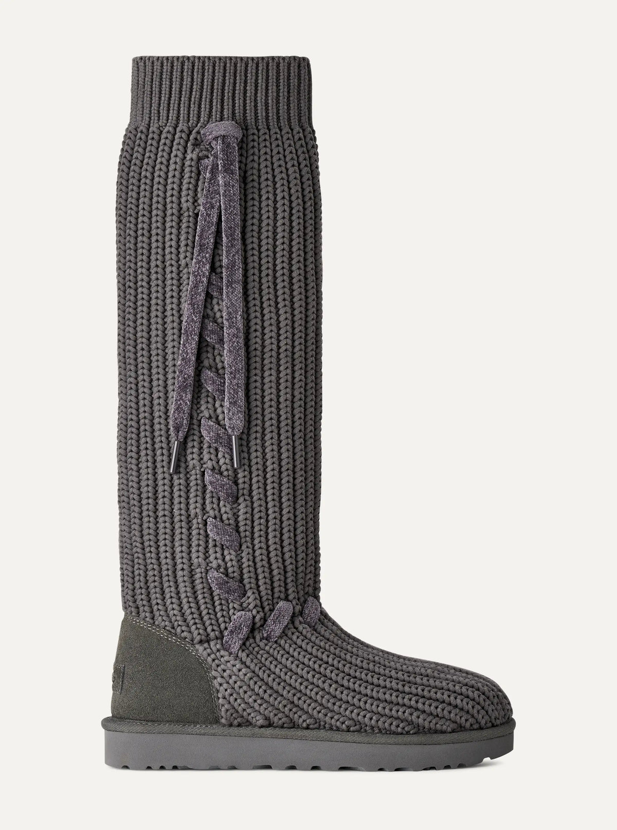 Ugg Classic Tall Whipstitch Knit Charcoal