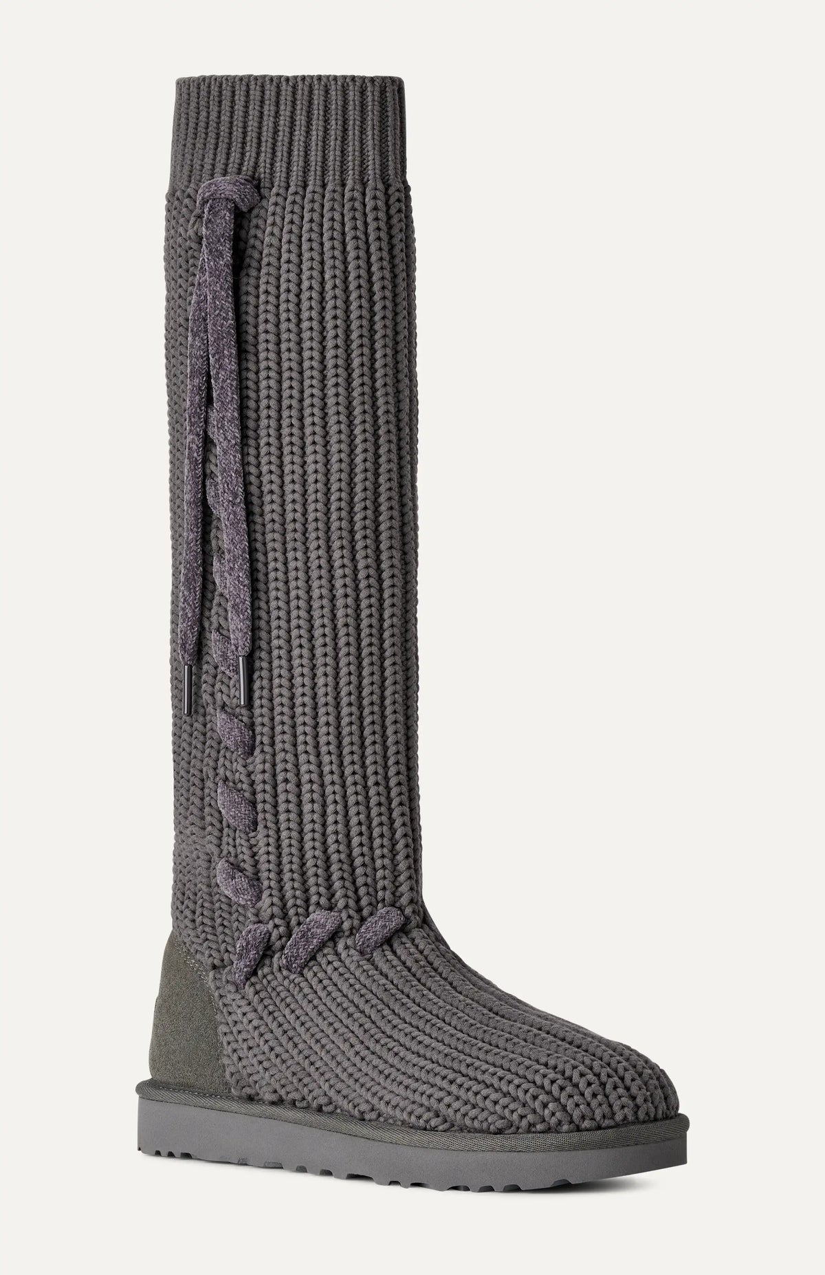 Ugg Classic Tall Whipstitch Knit Charcoal
