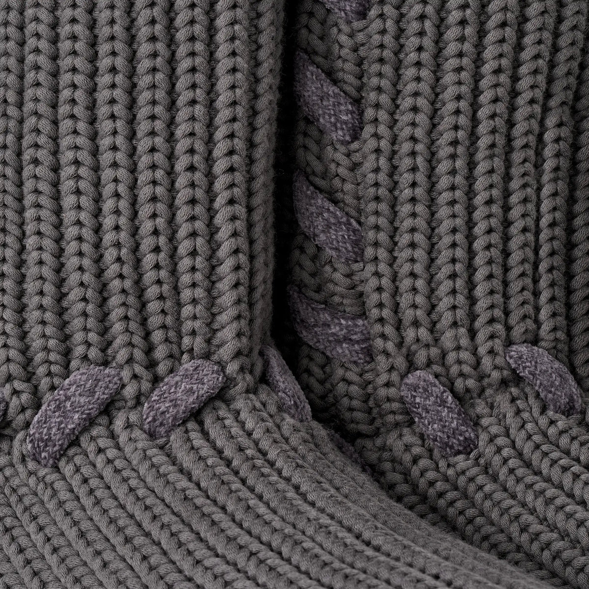 Ugg Classic Tall Whipstitch Knit Charcoal