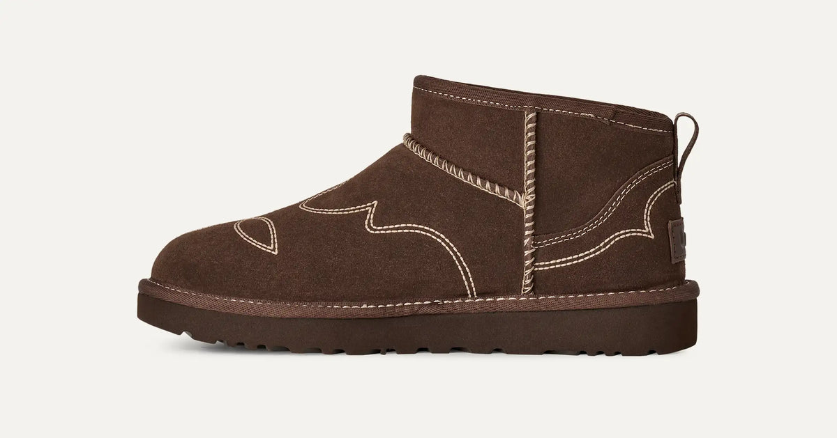 Ugg Classic Ultra Mini Western Burnt Cedar