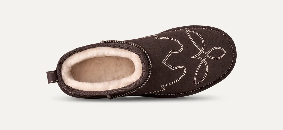 Ugg Classic Ultra Mini Western Burnt Cedar