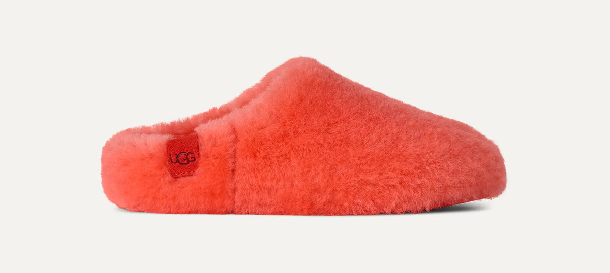 Ugg Elea Fluffed Slip-On Orange Gerbera