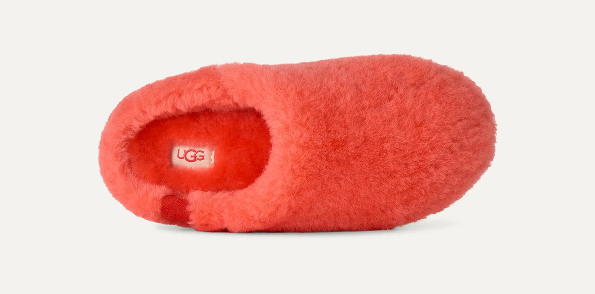 Ugg Elea Fluffed Slip-On Orange Gerbera