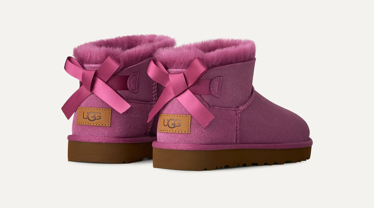 Ugg Ultra Mini Bailey Bow Dark Winterberry