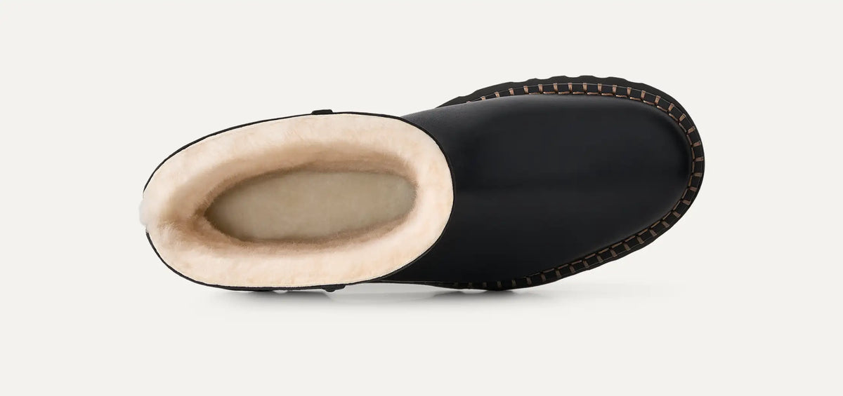 Ugg Uptowner Short Boot Black Leather