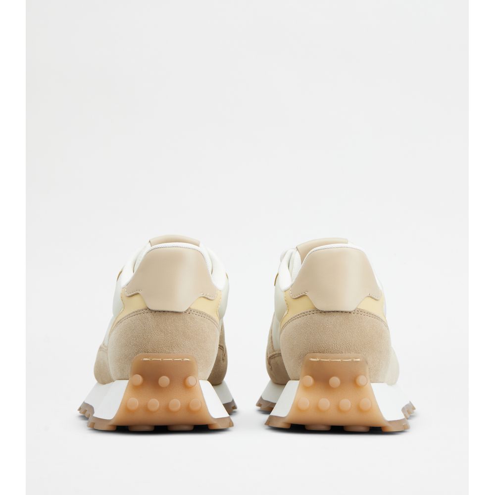 Tods Sneakers In Suede And Fabric Multicolor Womens