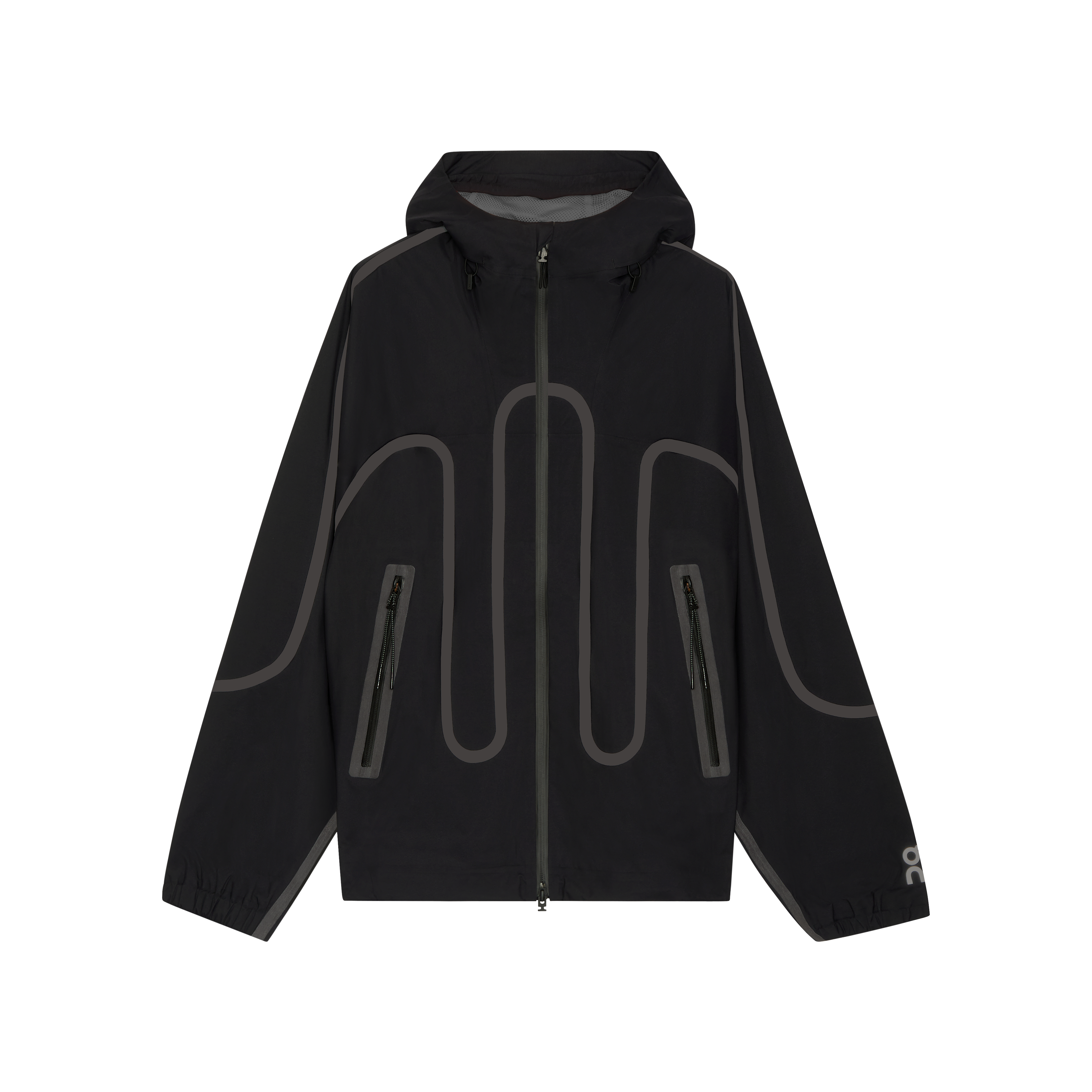 On Waterproof Jacket Ikon Black