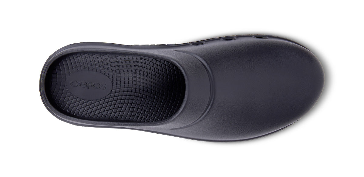 Oofos Men's Clog Black