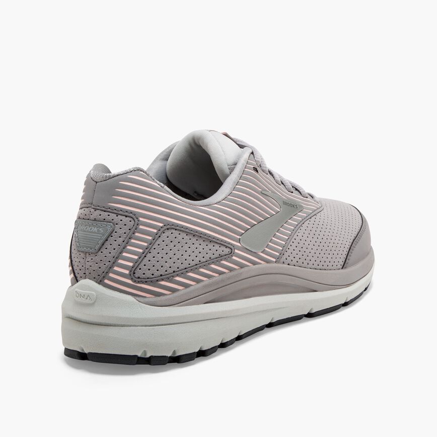 Brooks Addiction Walker Suede Alloy/Oyster/Peach (Women's)