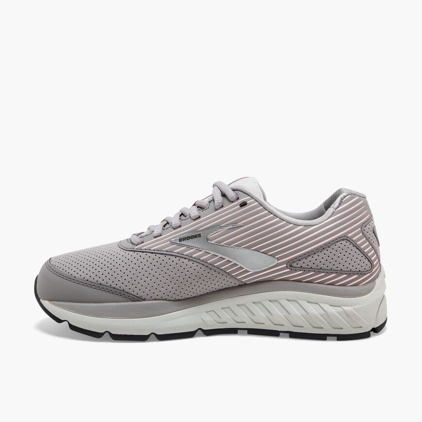 Brooks Addiction Walker Suede Alloy/Oyster/Peach (Women's)