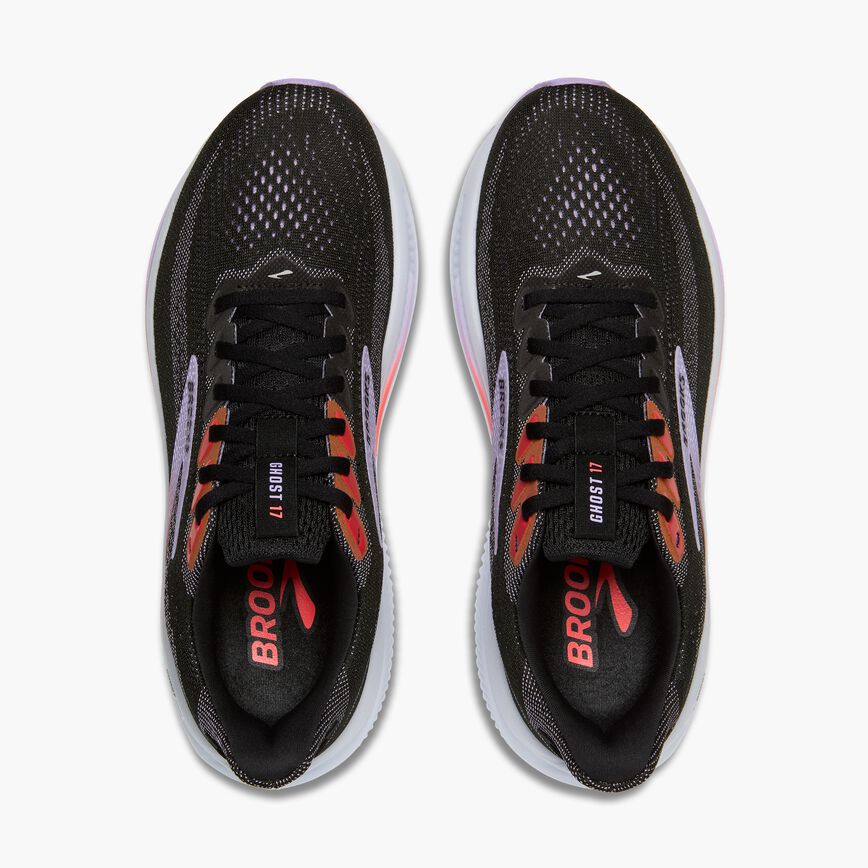 Brooks Ghost 17 Black/Purple/Coral (Women's)