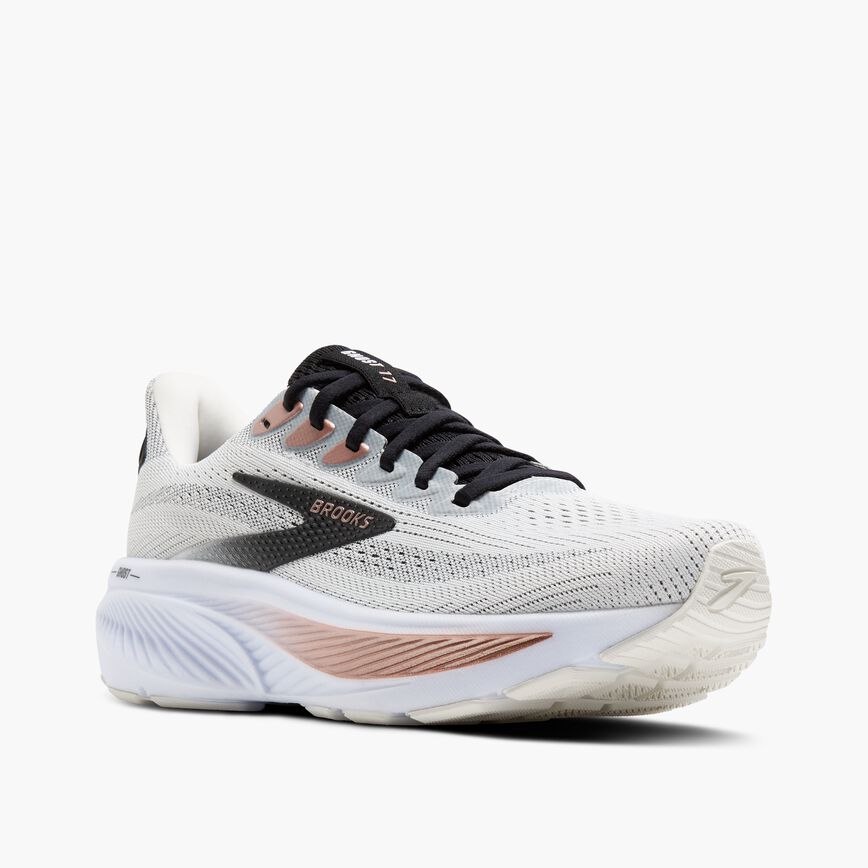 Brooks Ghost 17 White/Black/Rose Gold (Women's)